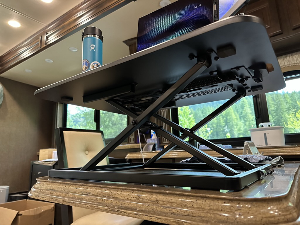 Height-adjustable desk