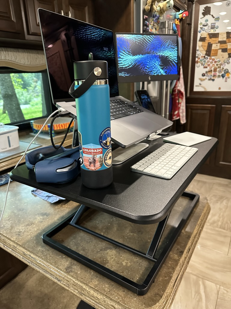 Height-adjustable desk