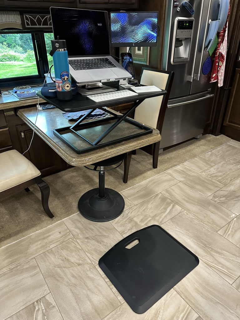 Height-adjustable desk