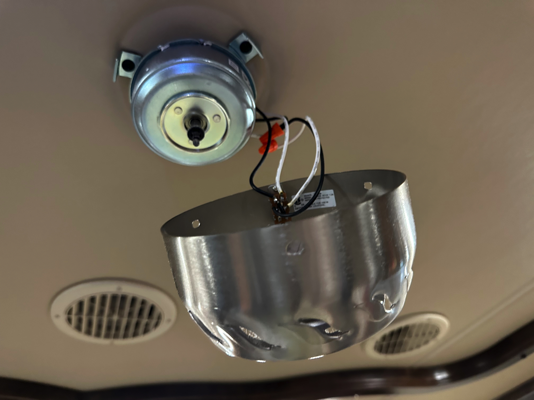 Ceiling fan motor replacement