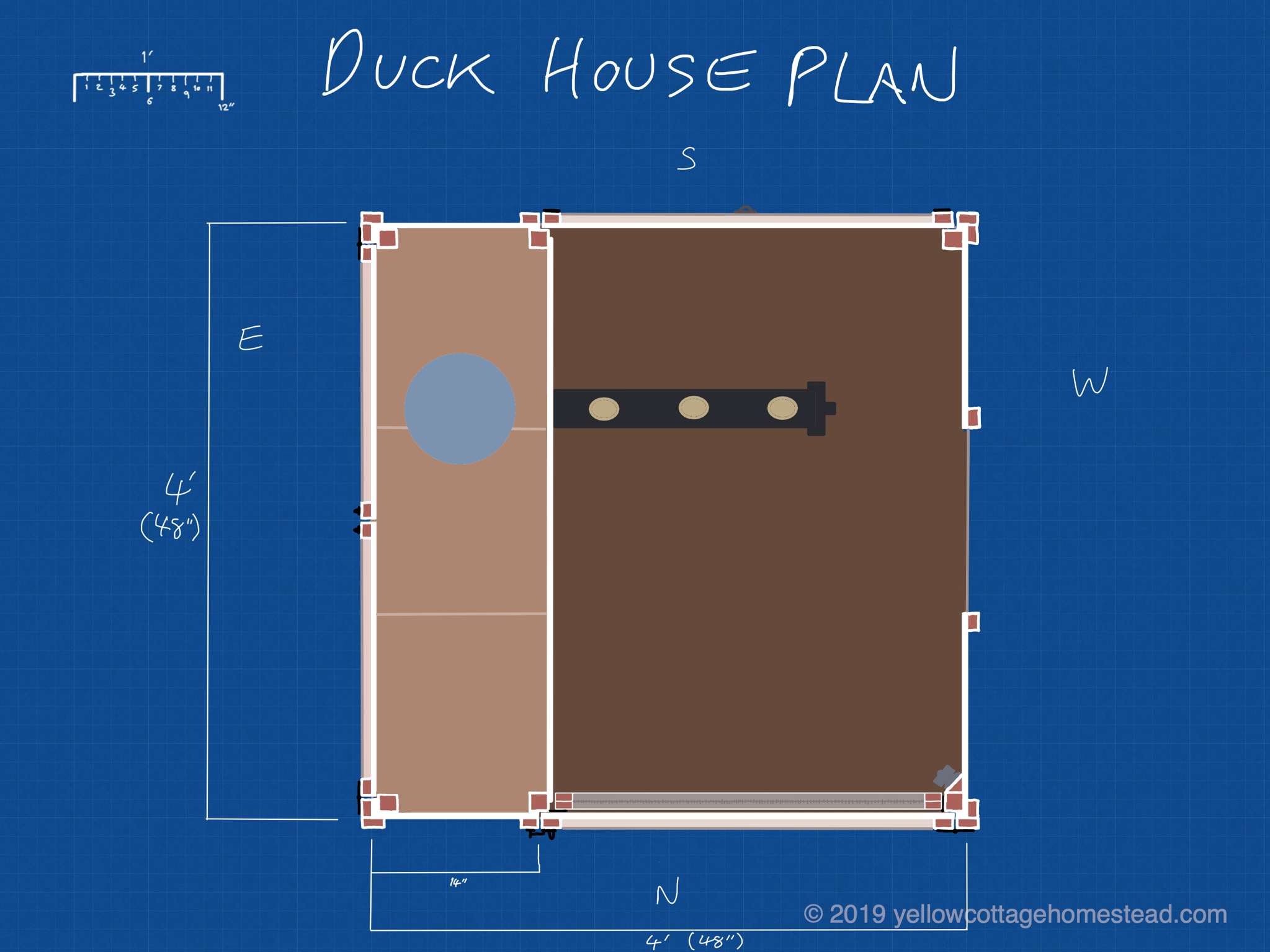 Duck house plan