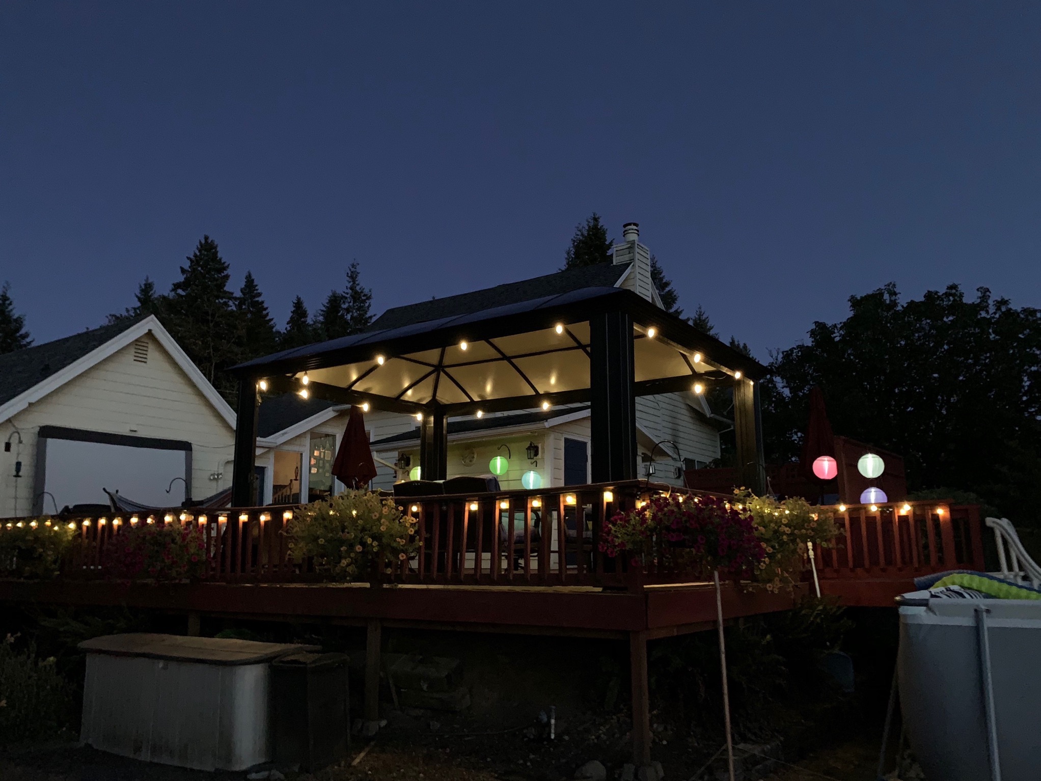 Deck at dusk