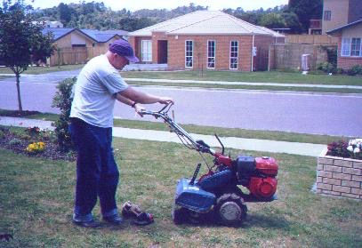 David with rototiller