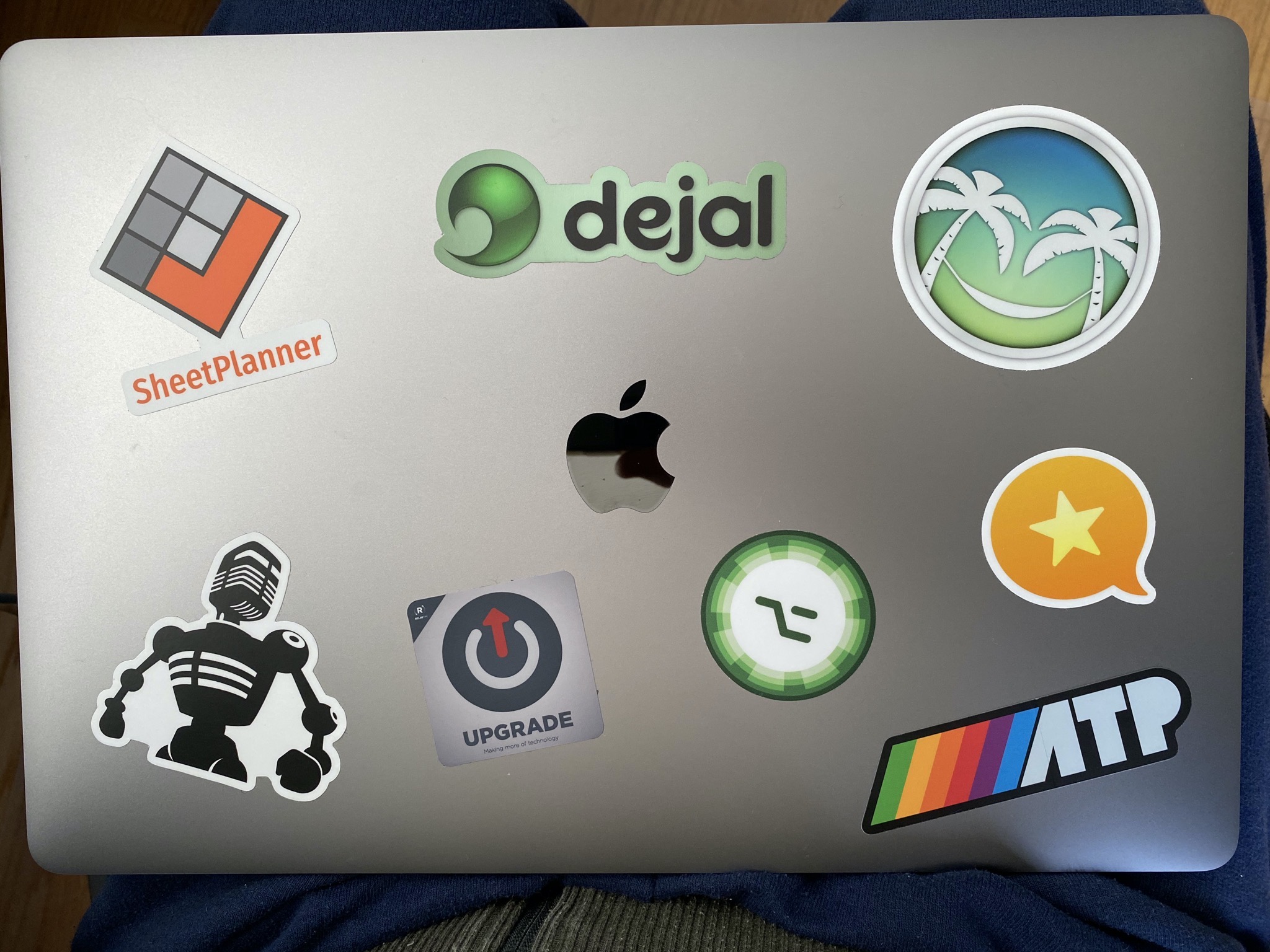 MacBook Pro 16 with stickers