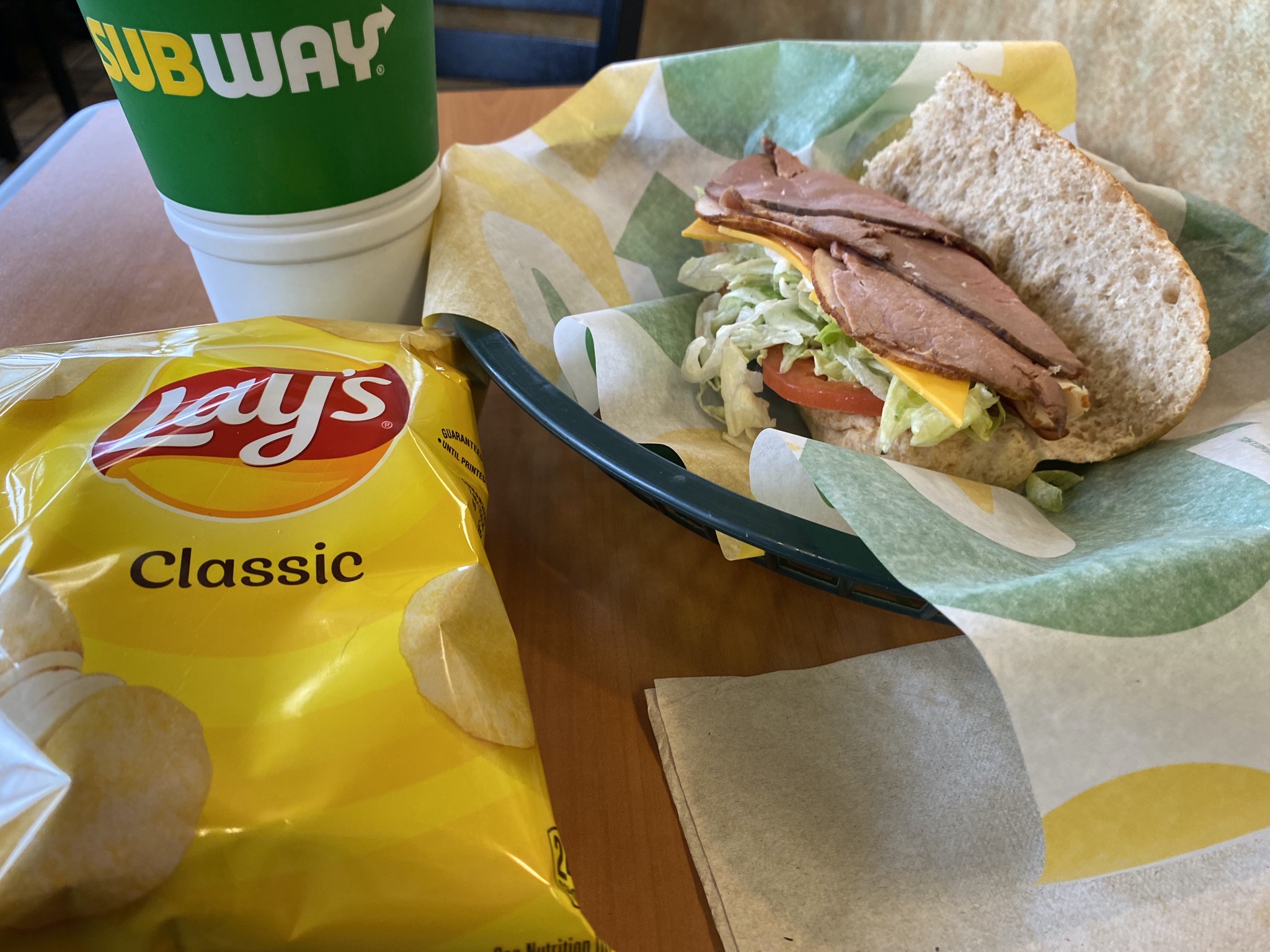 Subway lunch
