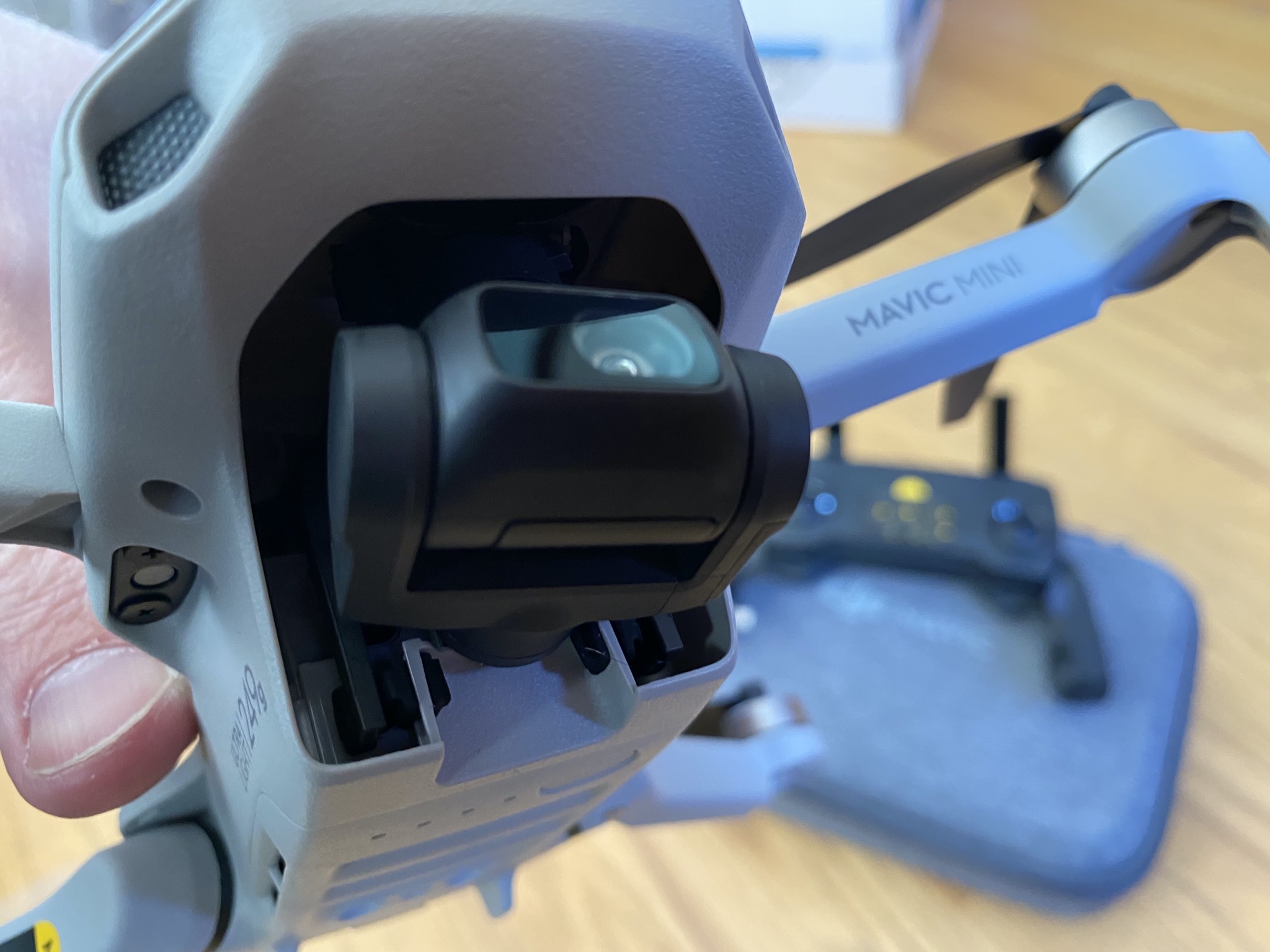 Camera on gimbal