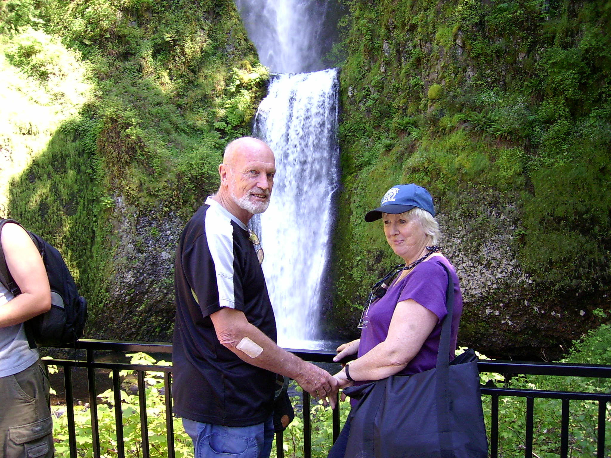 Brian and Mum at Multnomah Falls