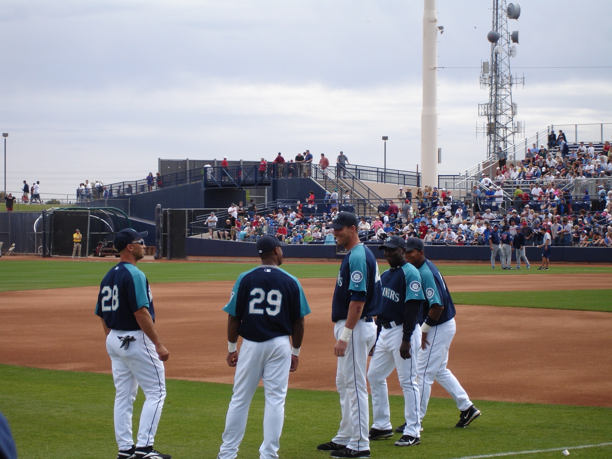 Mariners standing around
