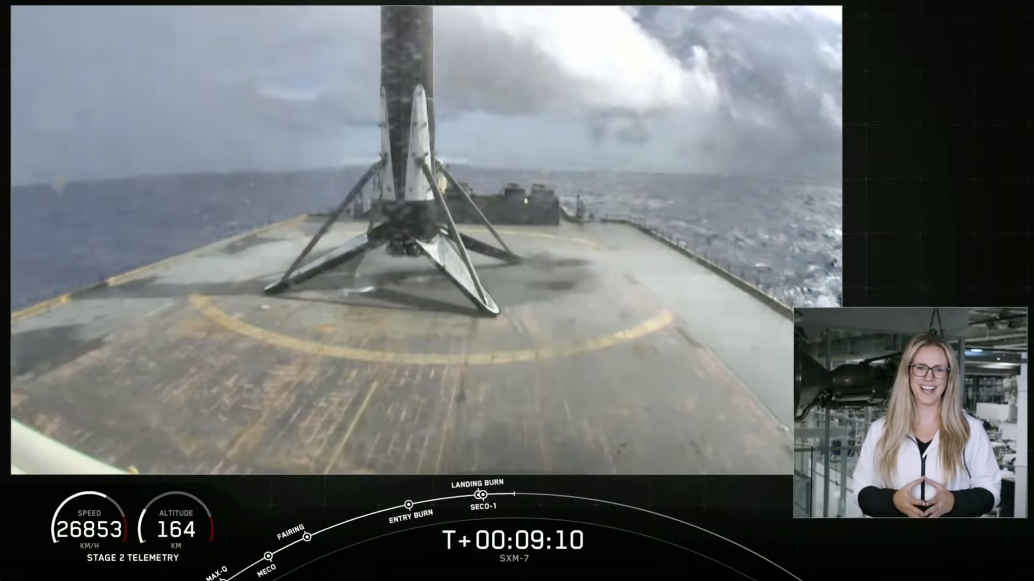 Droneship stage 1 recovery