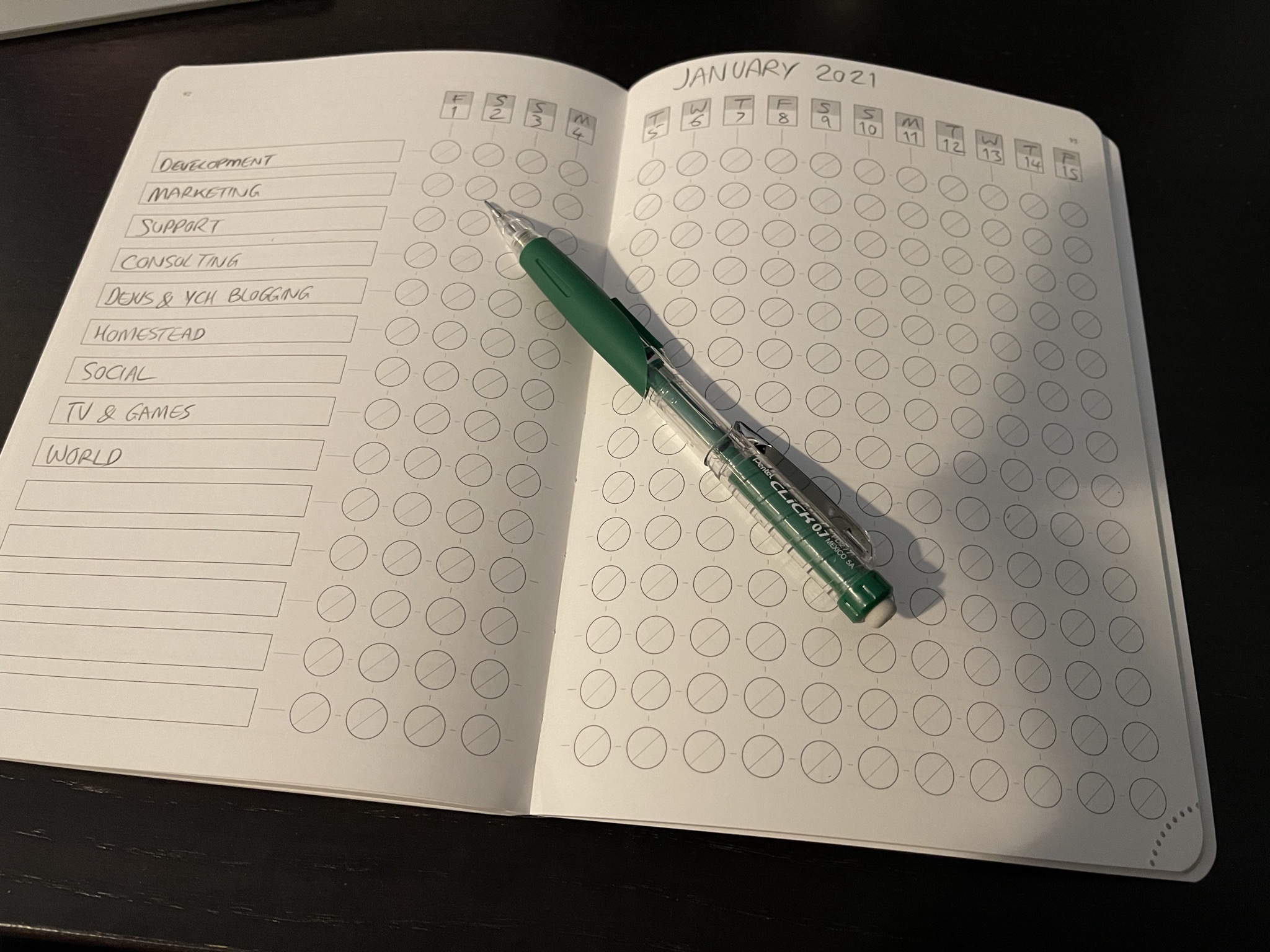 Daily theme pages