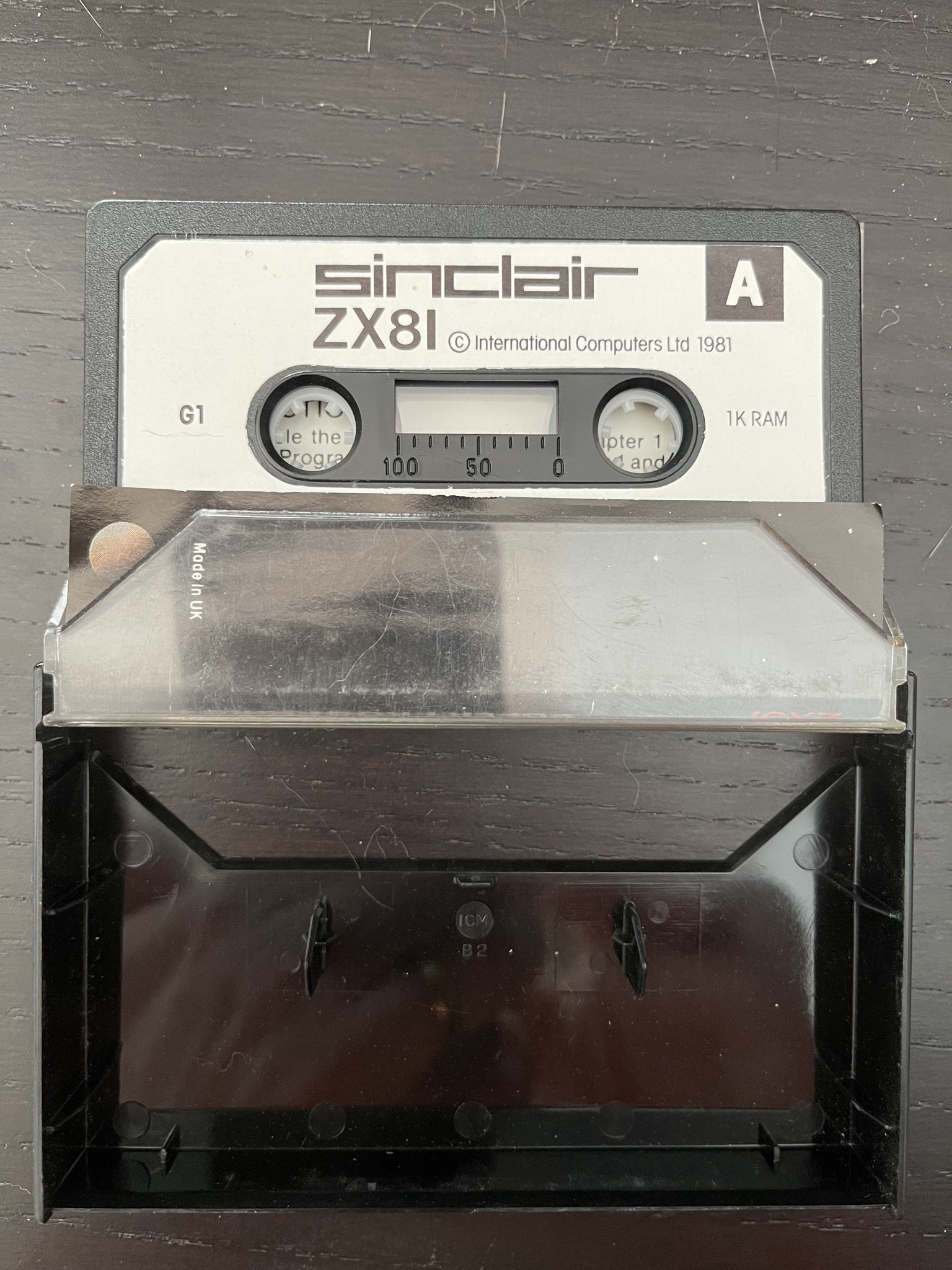 ZX81 programs cassette tape