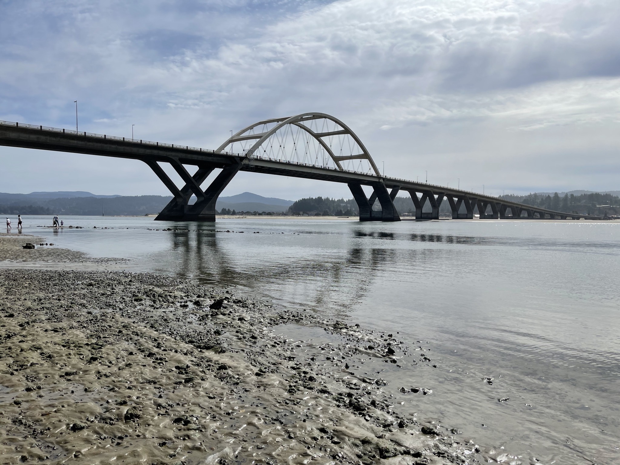Beach and bridge
