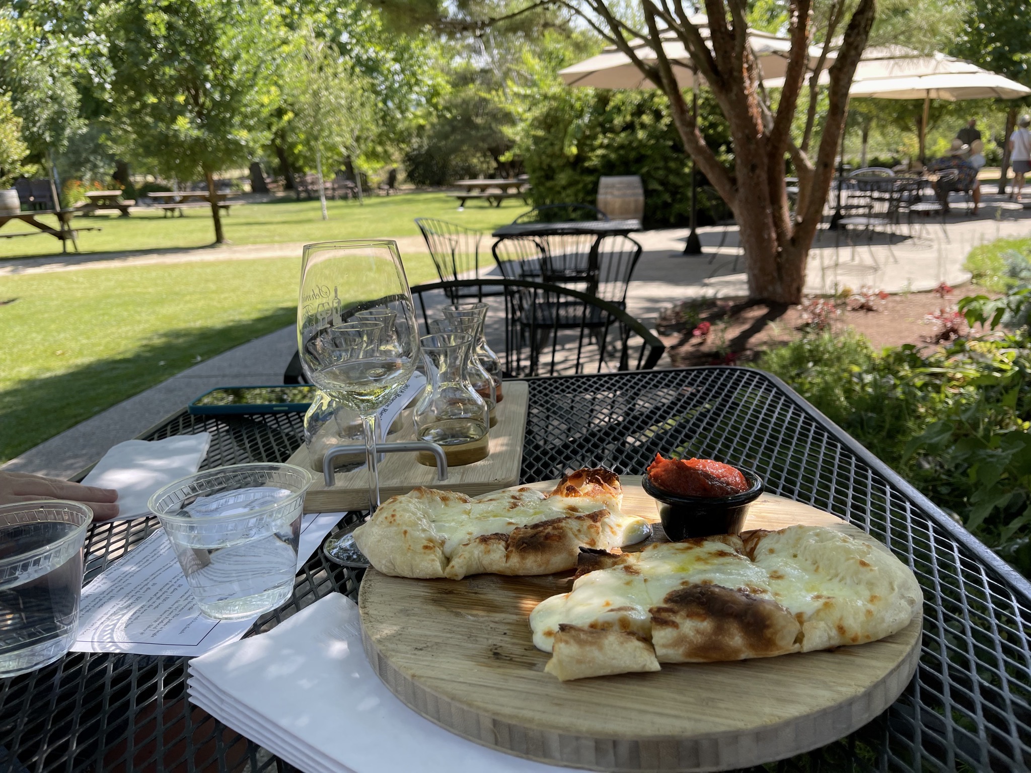 Wine and snacks