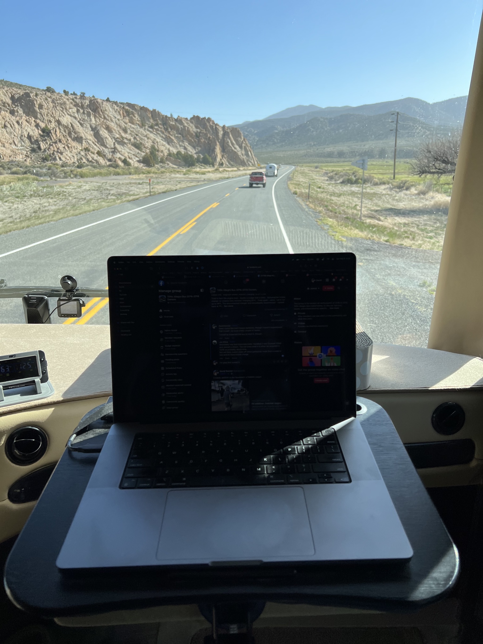 Laptop while traveling