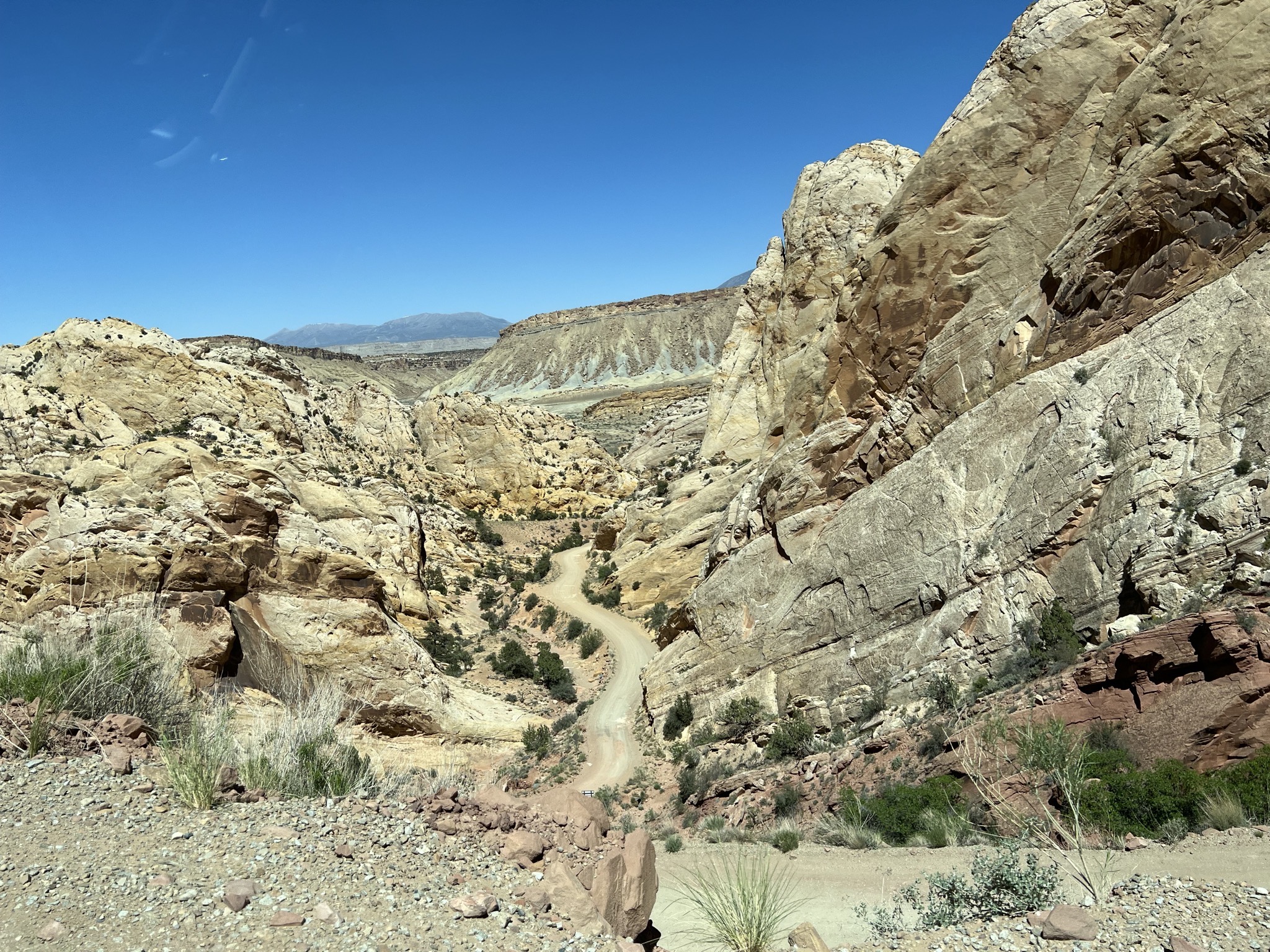 Dirt road switchbacks