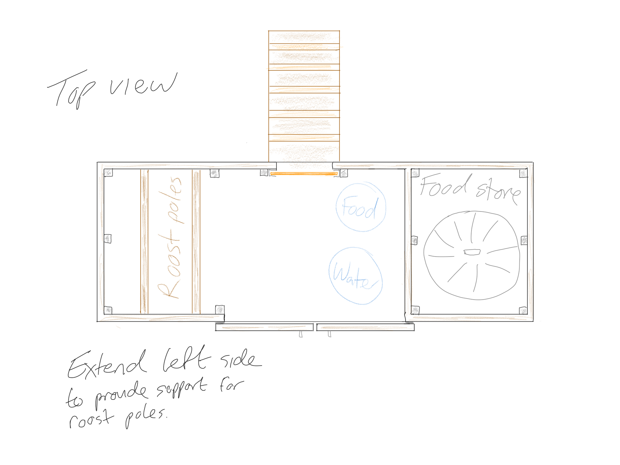 Chicken coop sketch