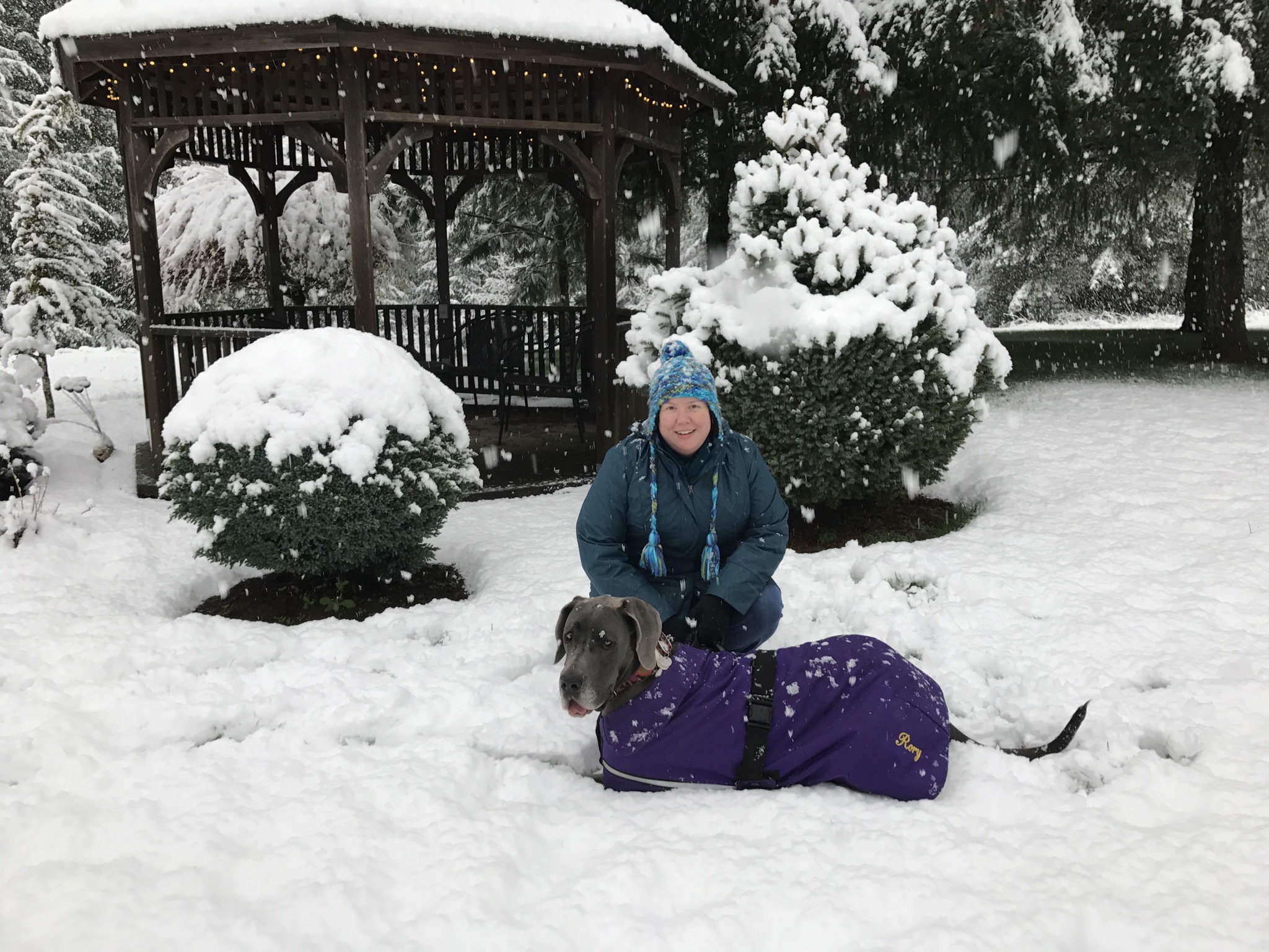 Jenn and Rory in snow