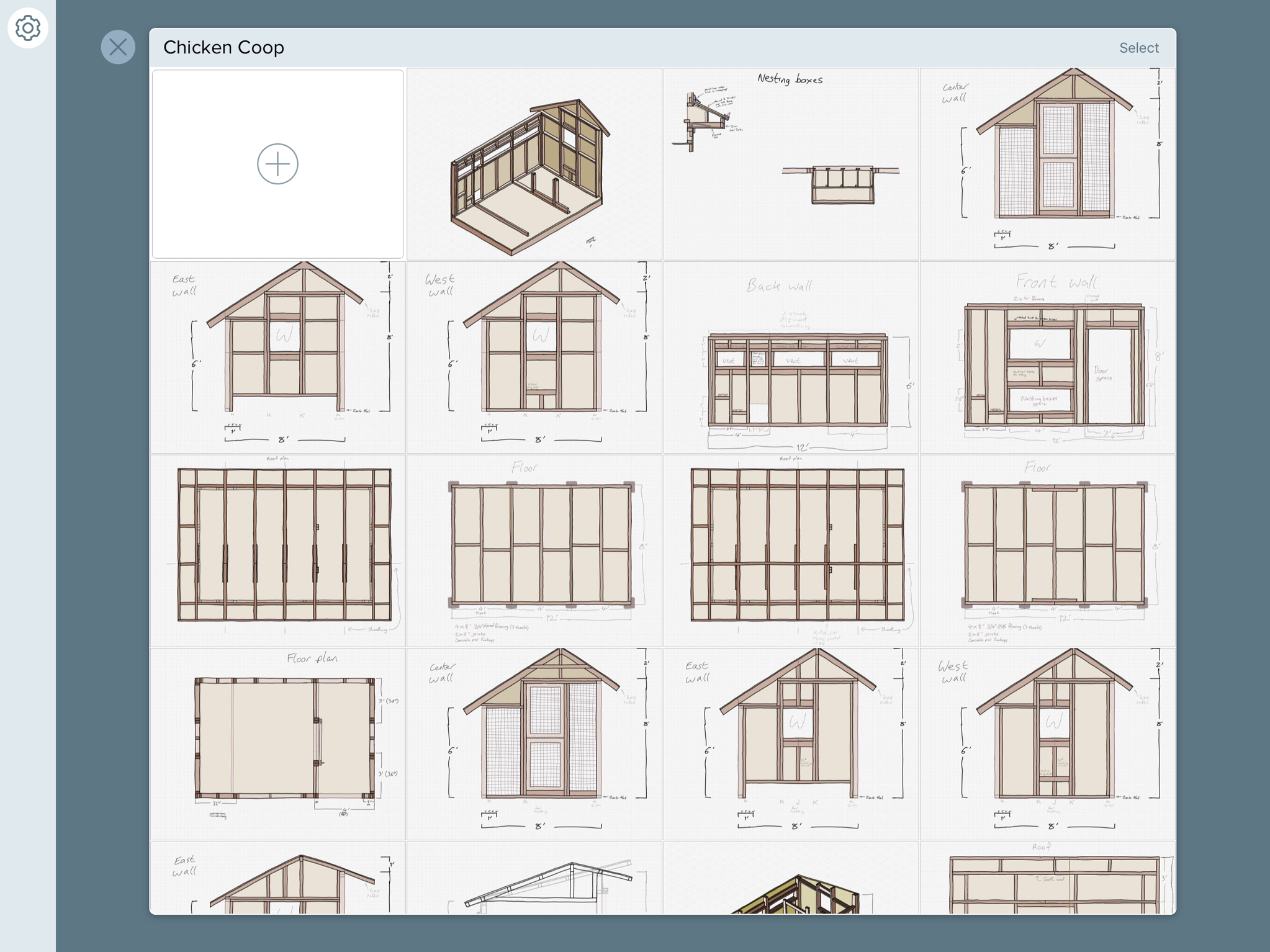 Chicken coop drawings
