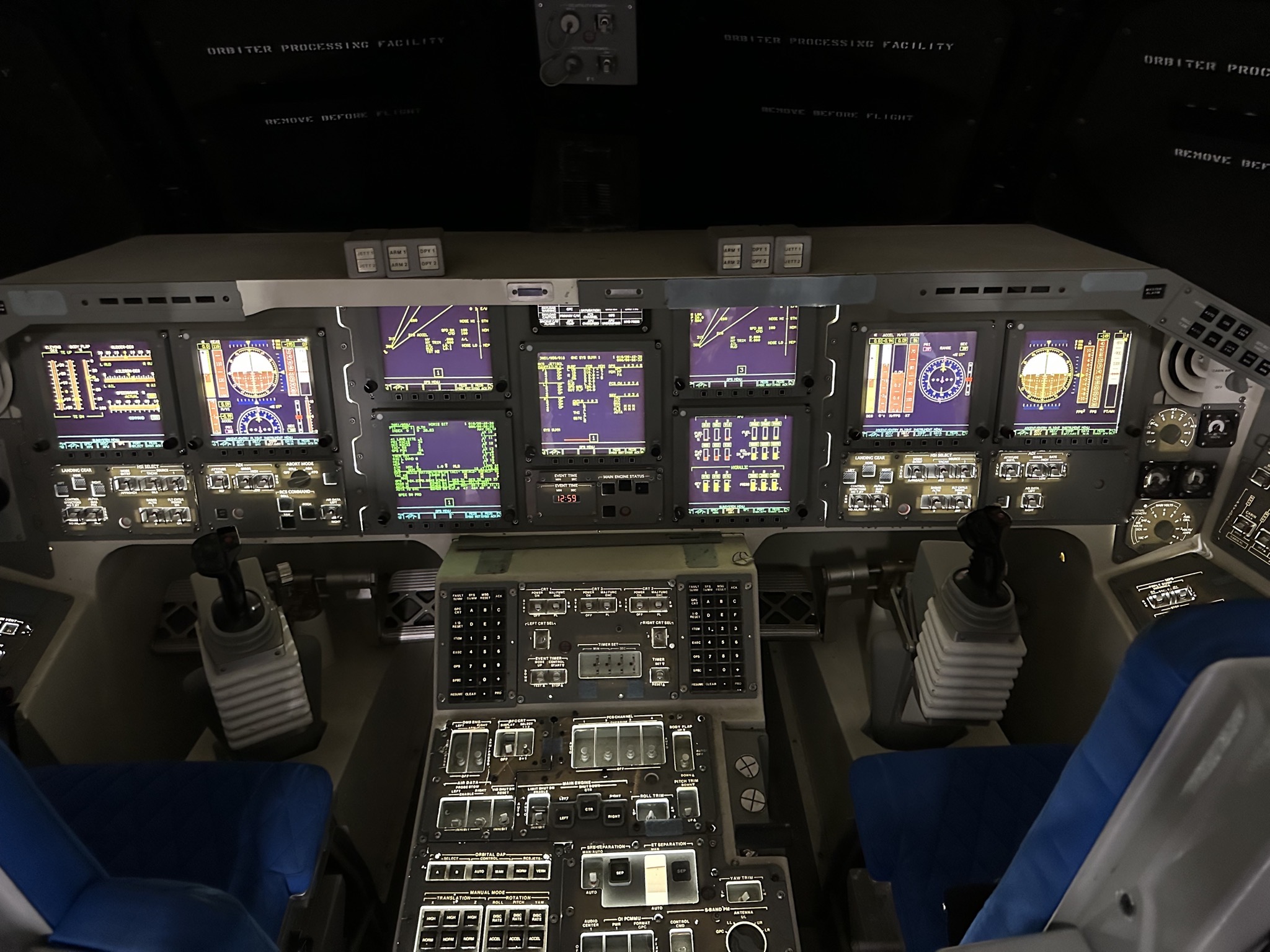 Shuttle cockpit