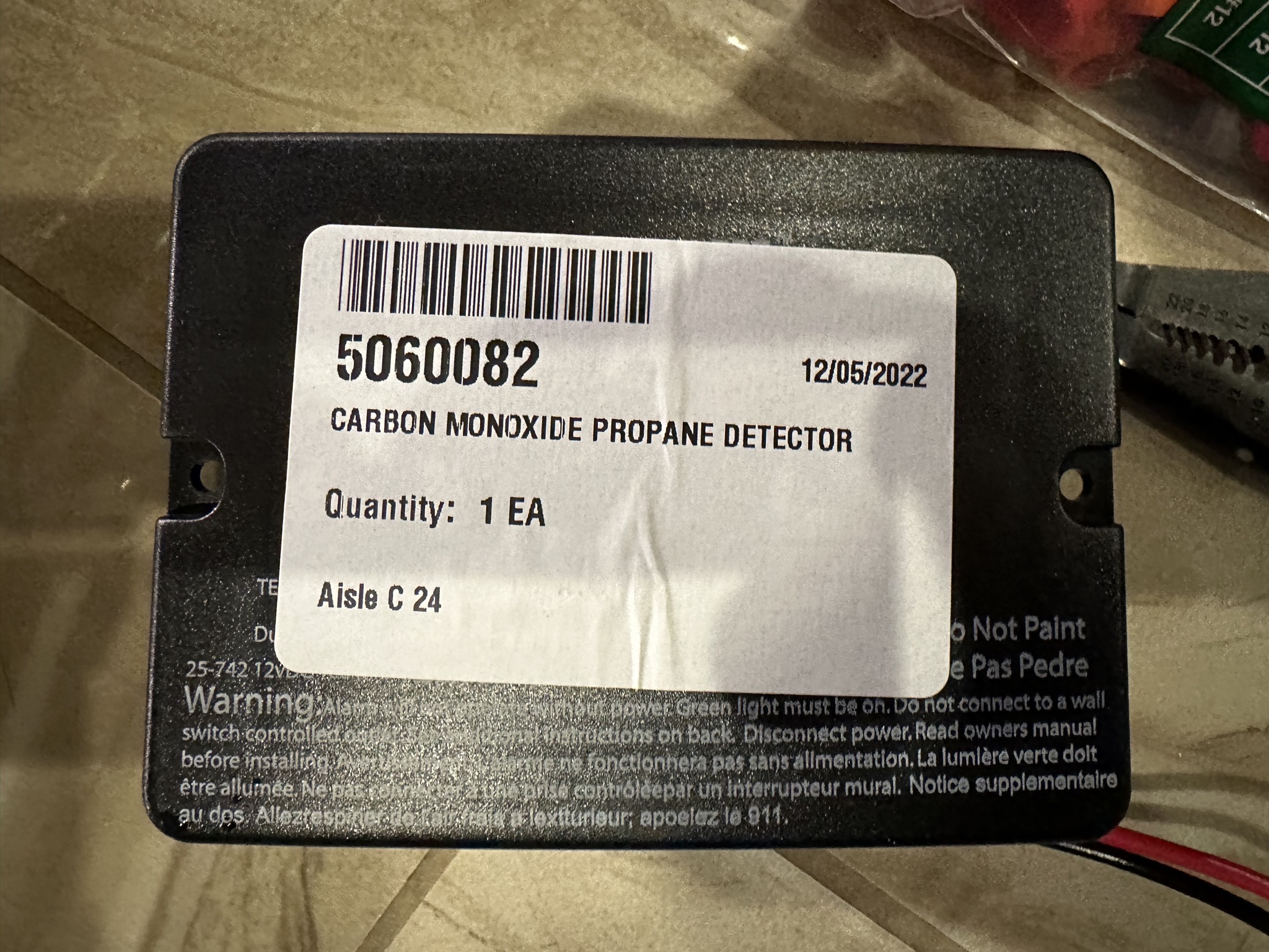 Carbon monoxide detector