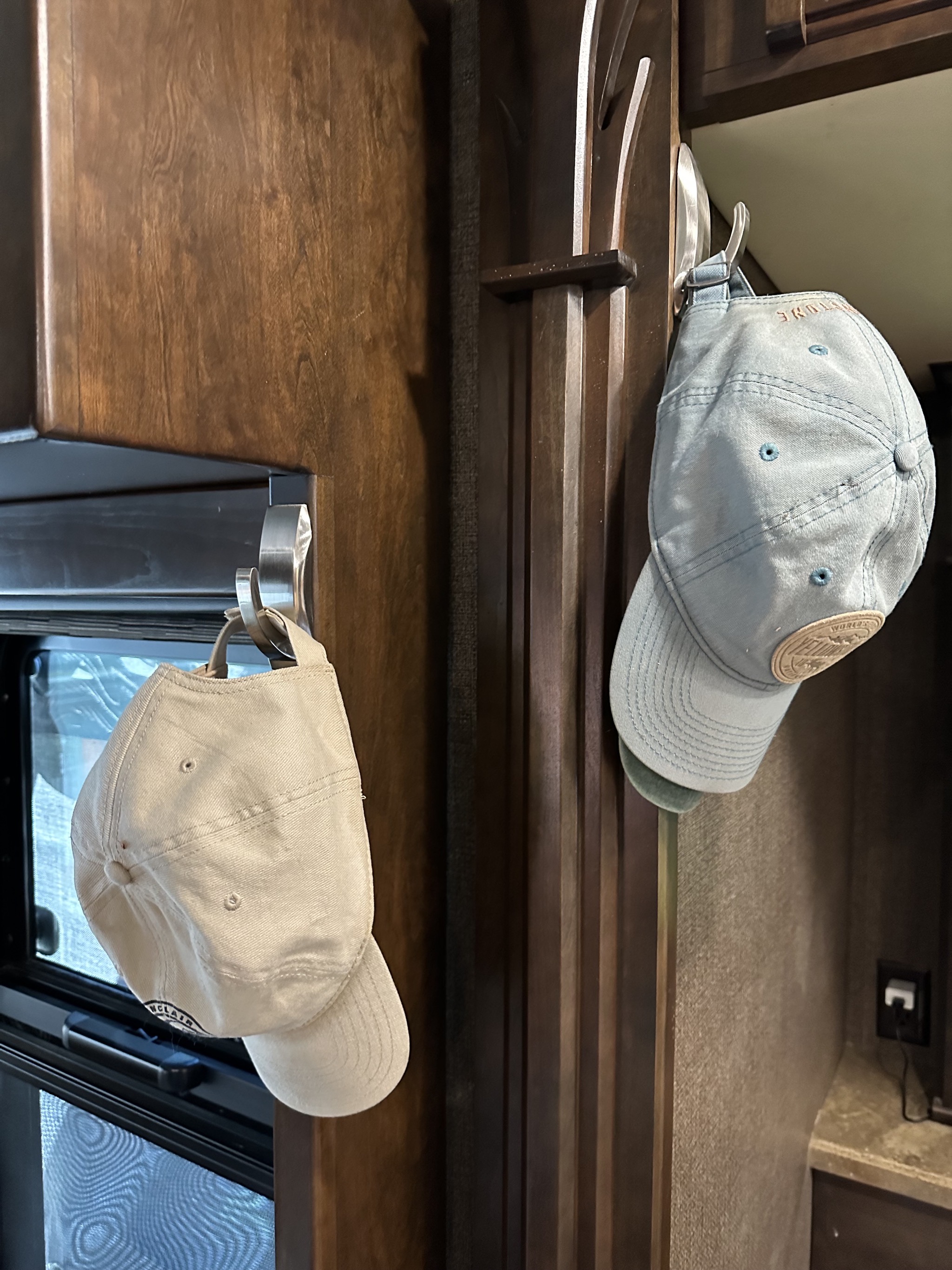 Hats on hooks
