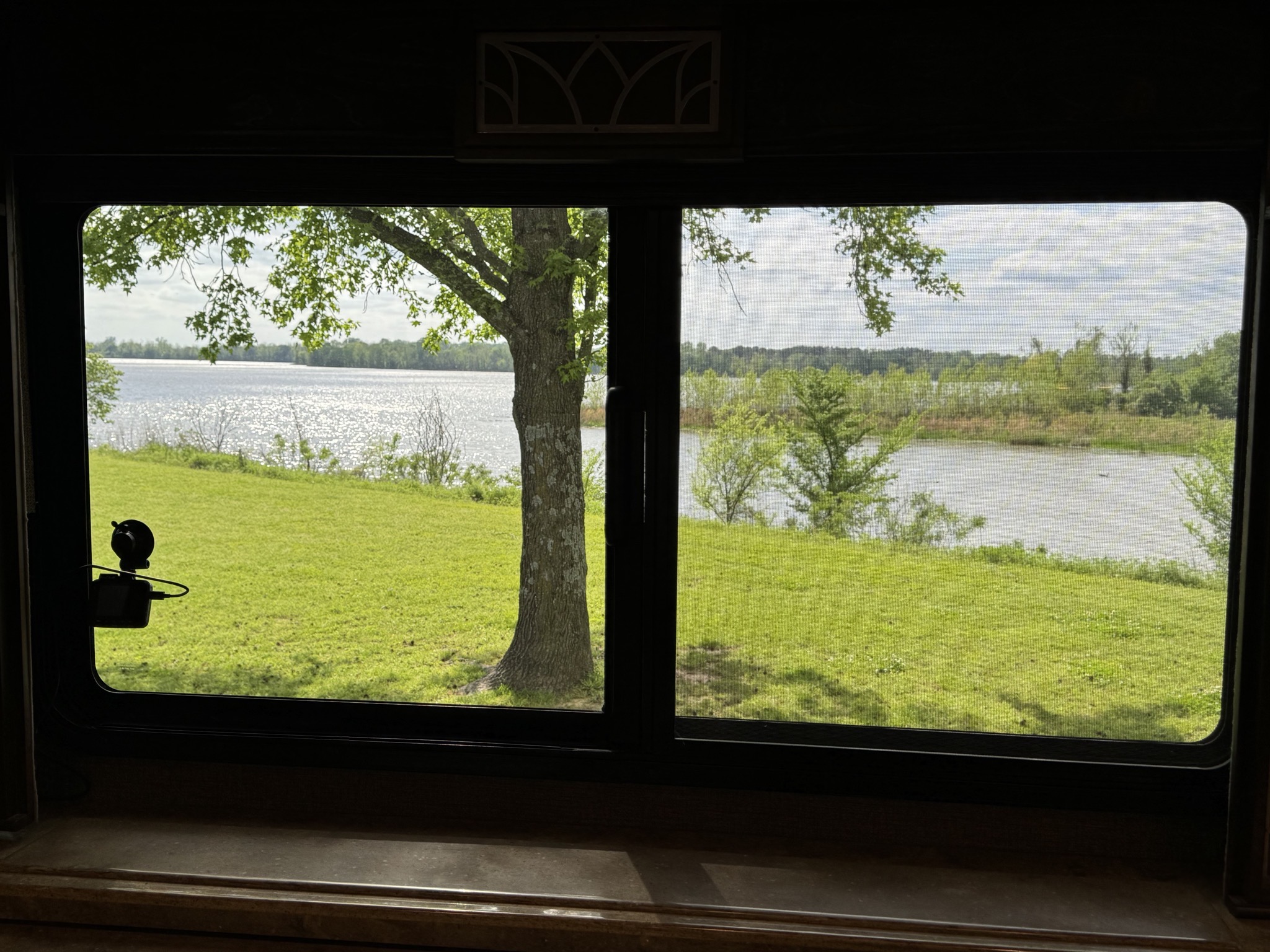 View our side window of river