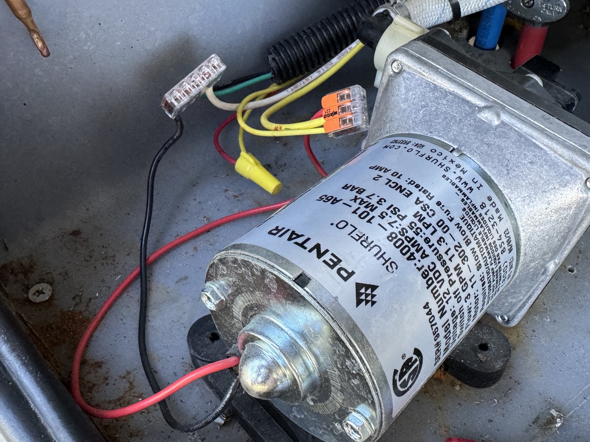 Water pump and connections