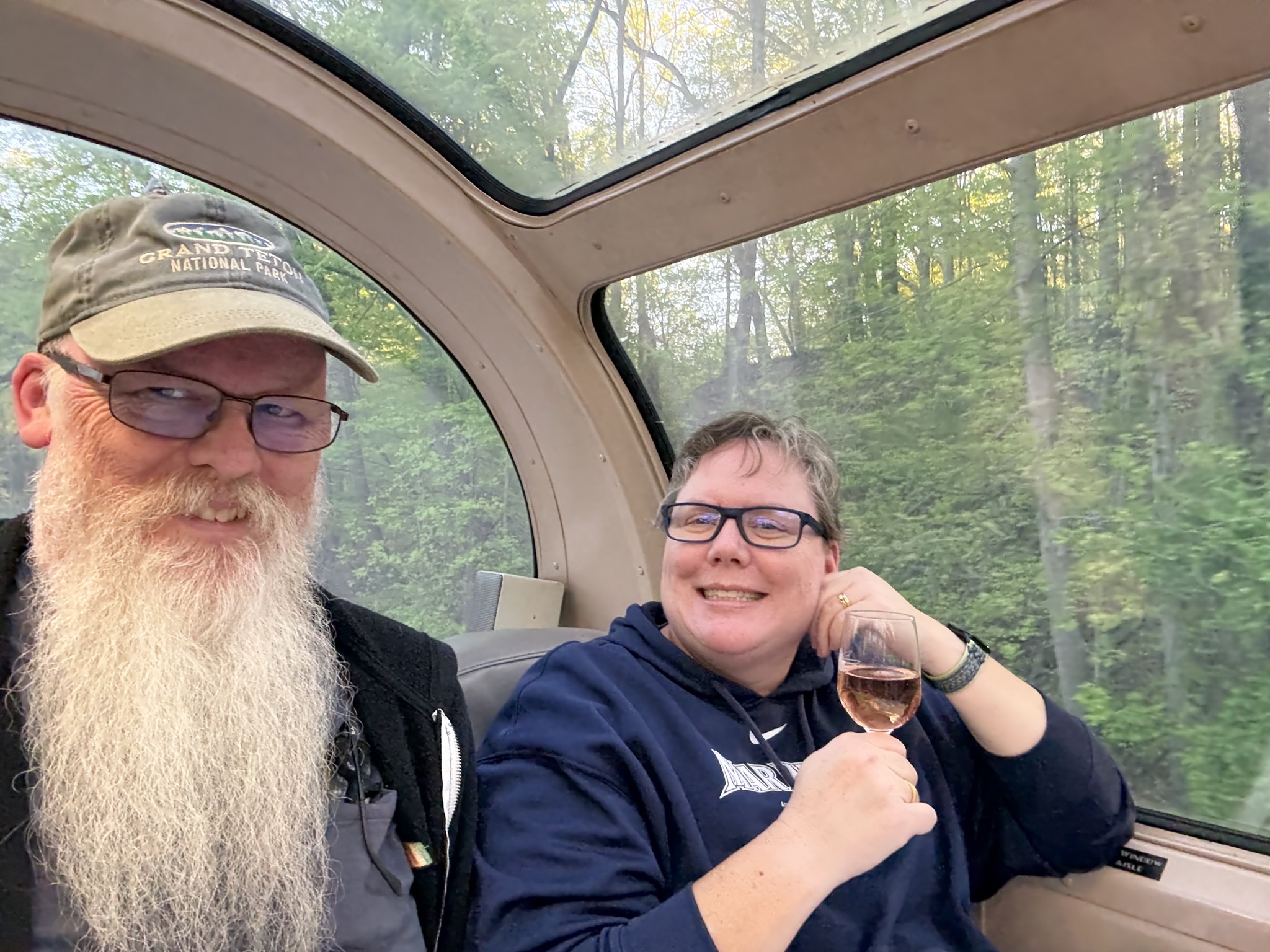 Train dome selfie