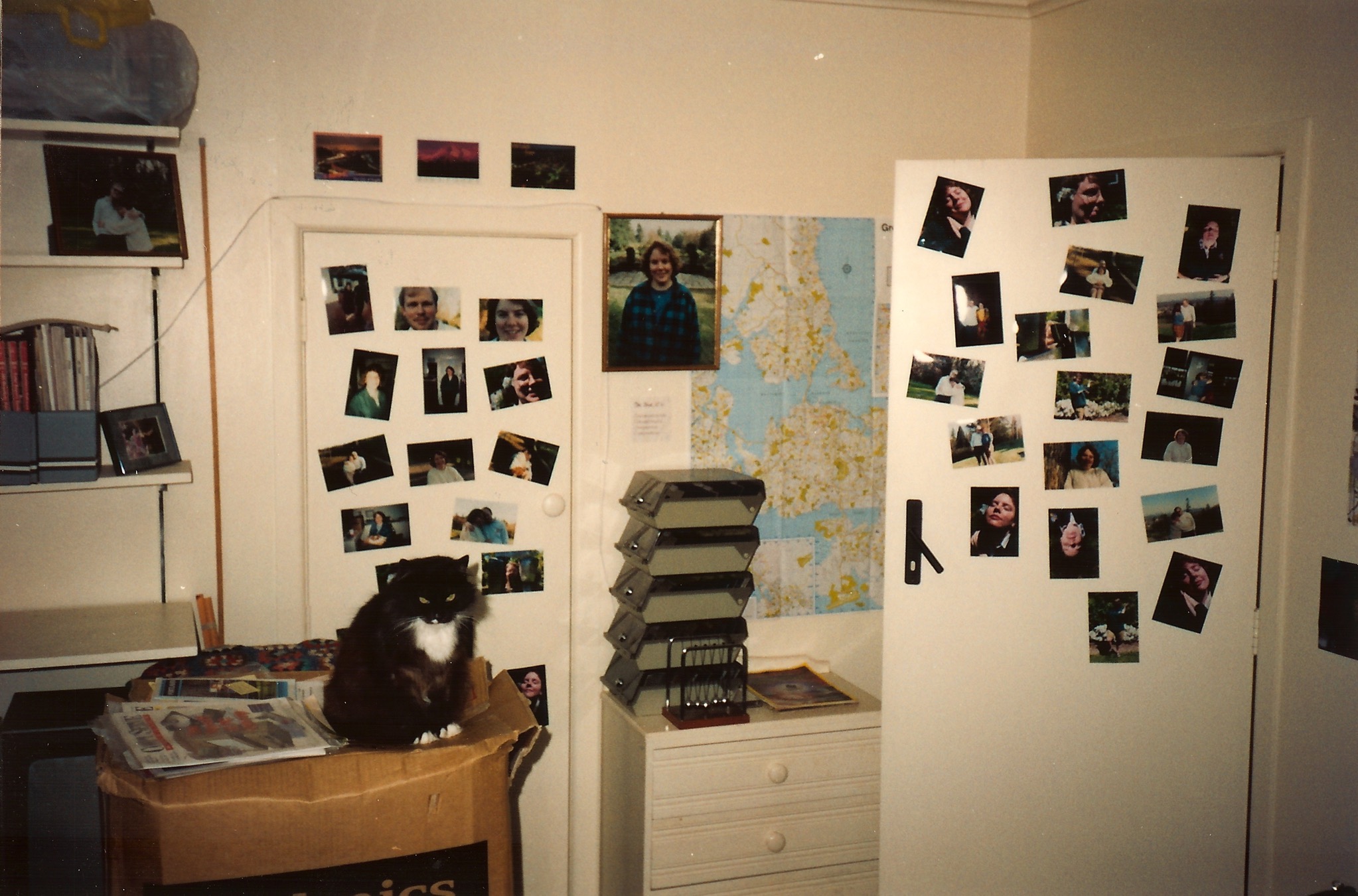 Photos on doors