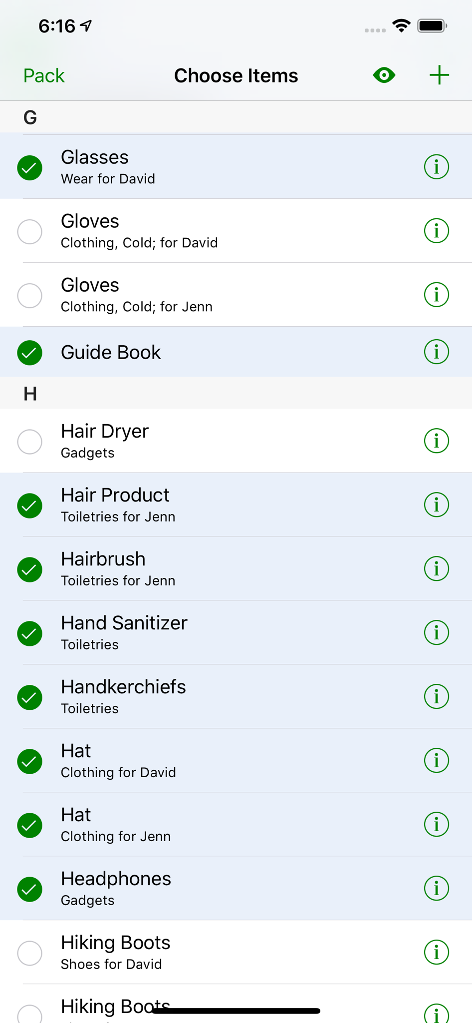 Pack screenshot