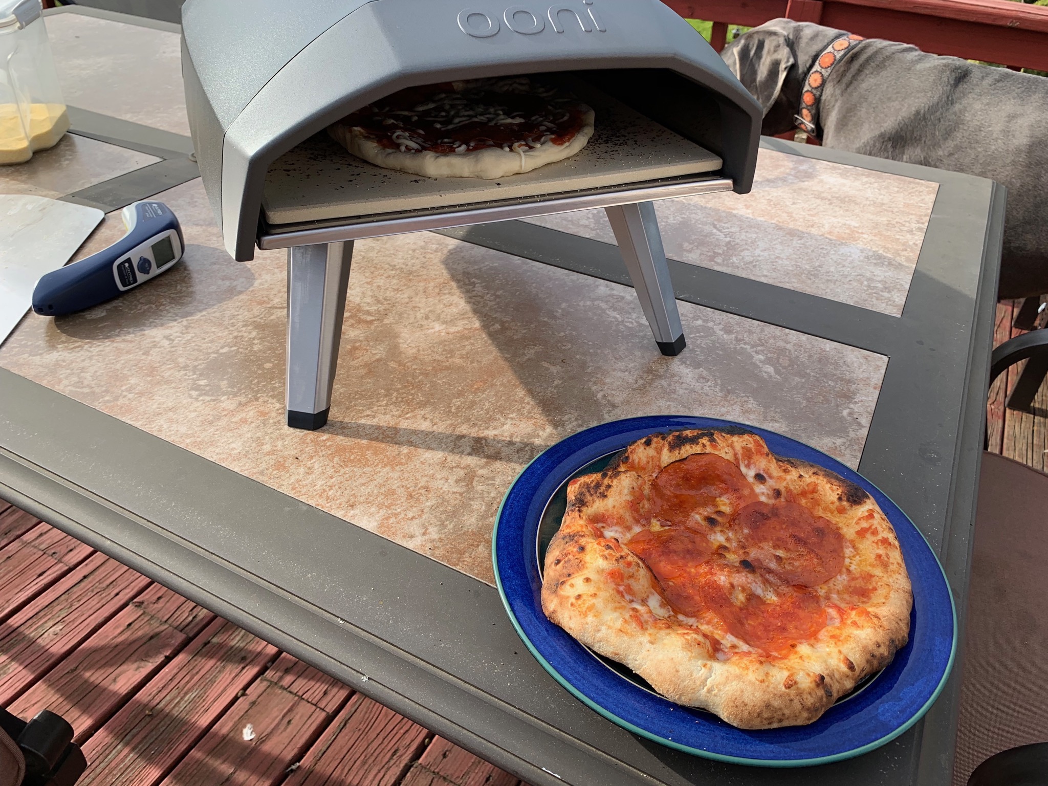 One pizza done