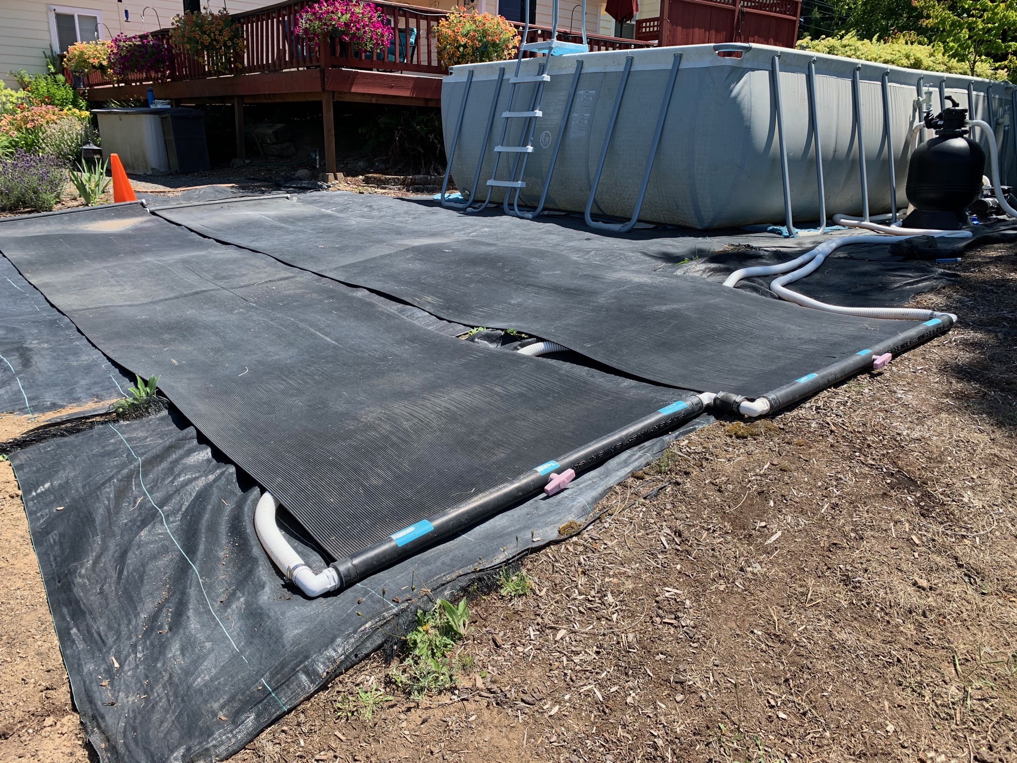 Swimming pool solar heaters