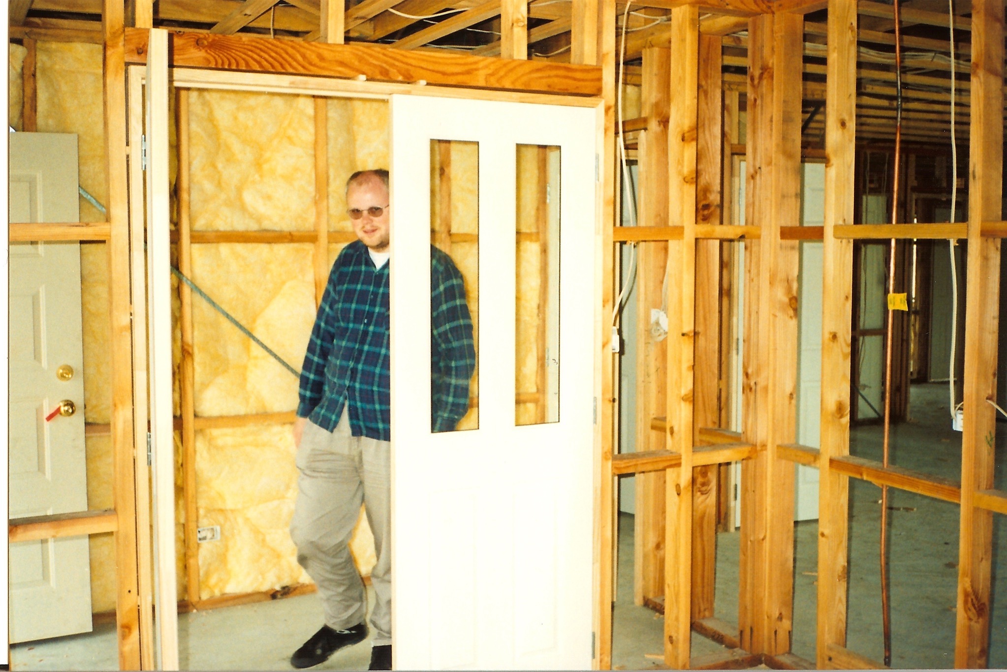 David during house construction