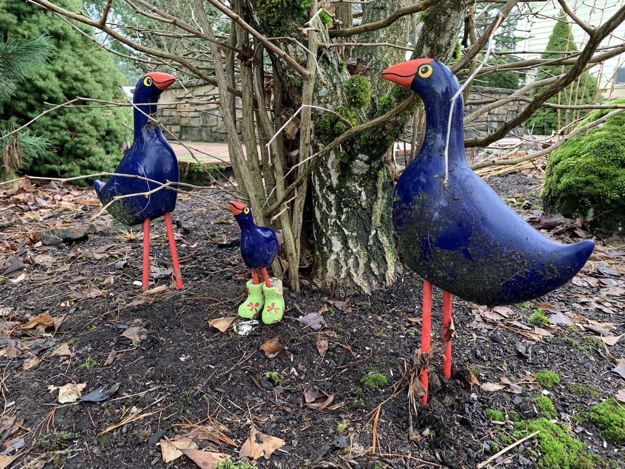 Pukeko garden ornaments