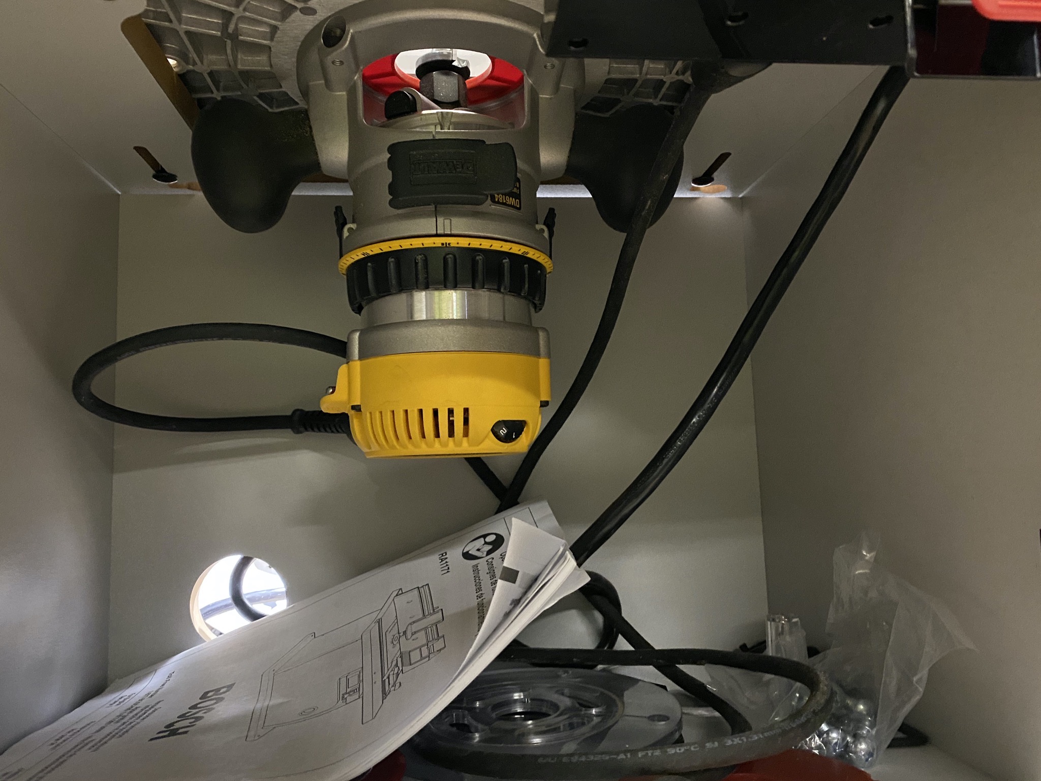 Router mounted