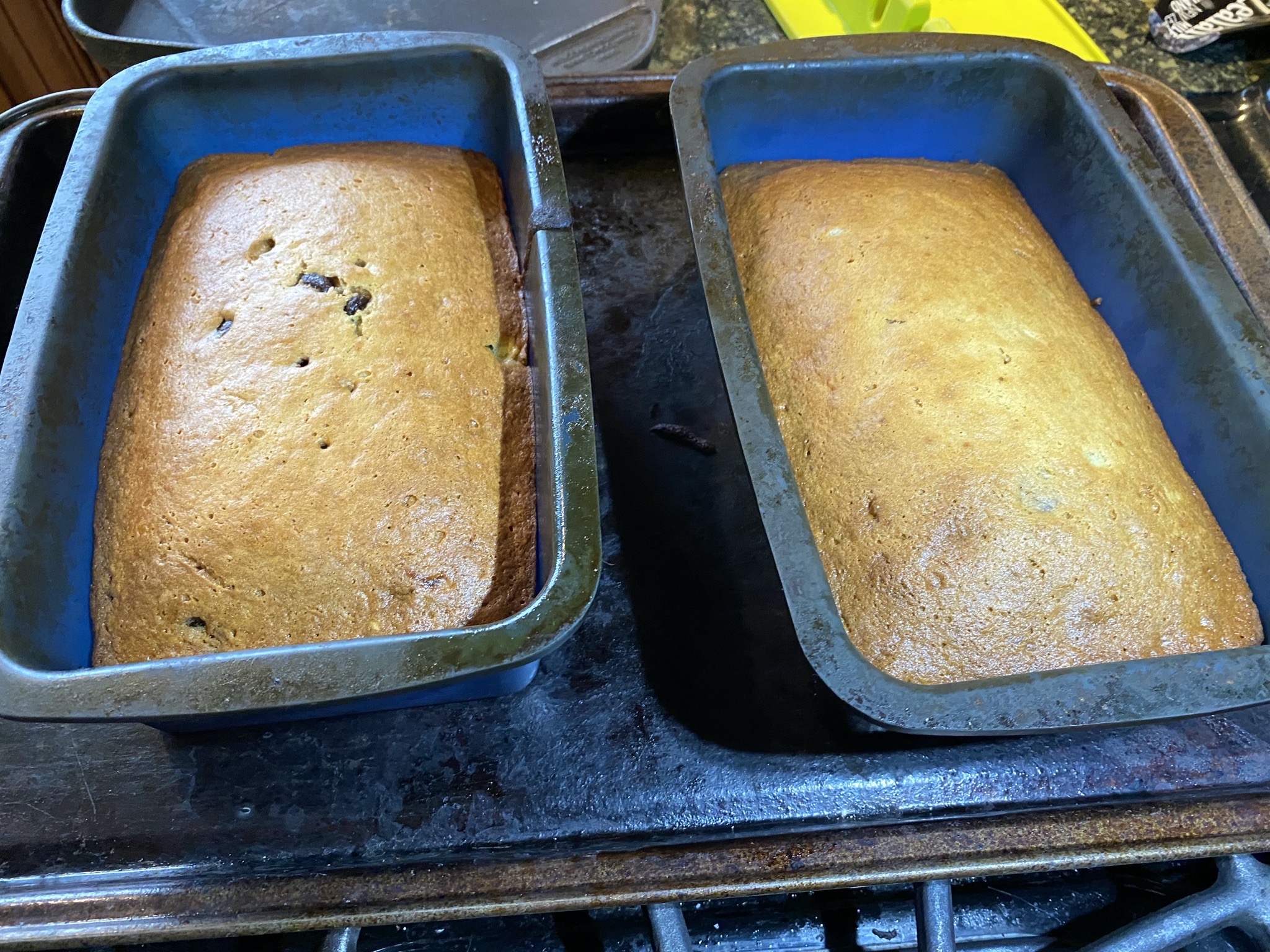 Banana bread cooked