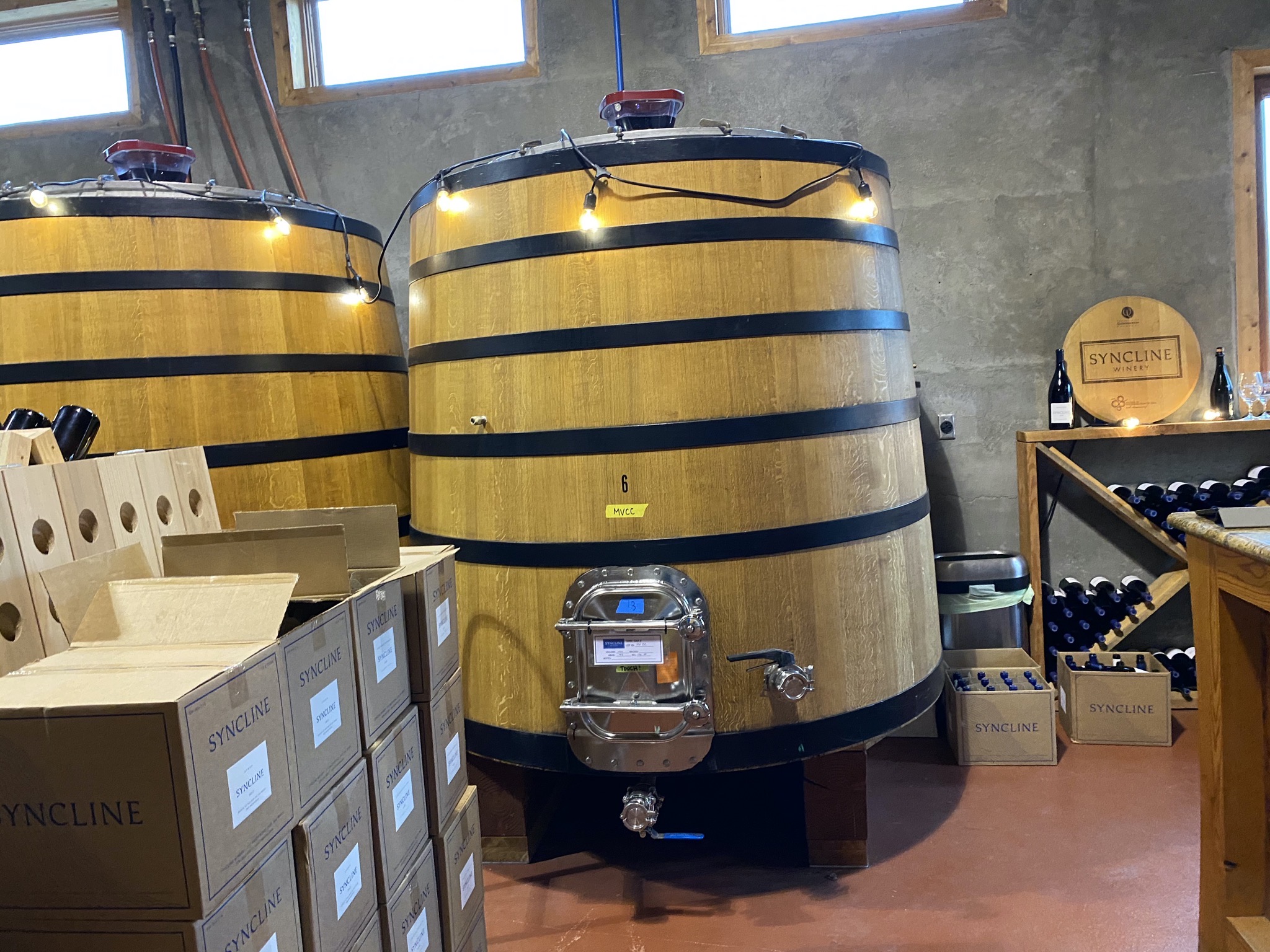 Syncline Winery interior