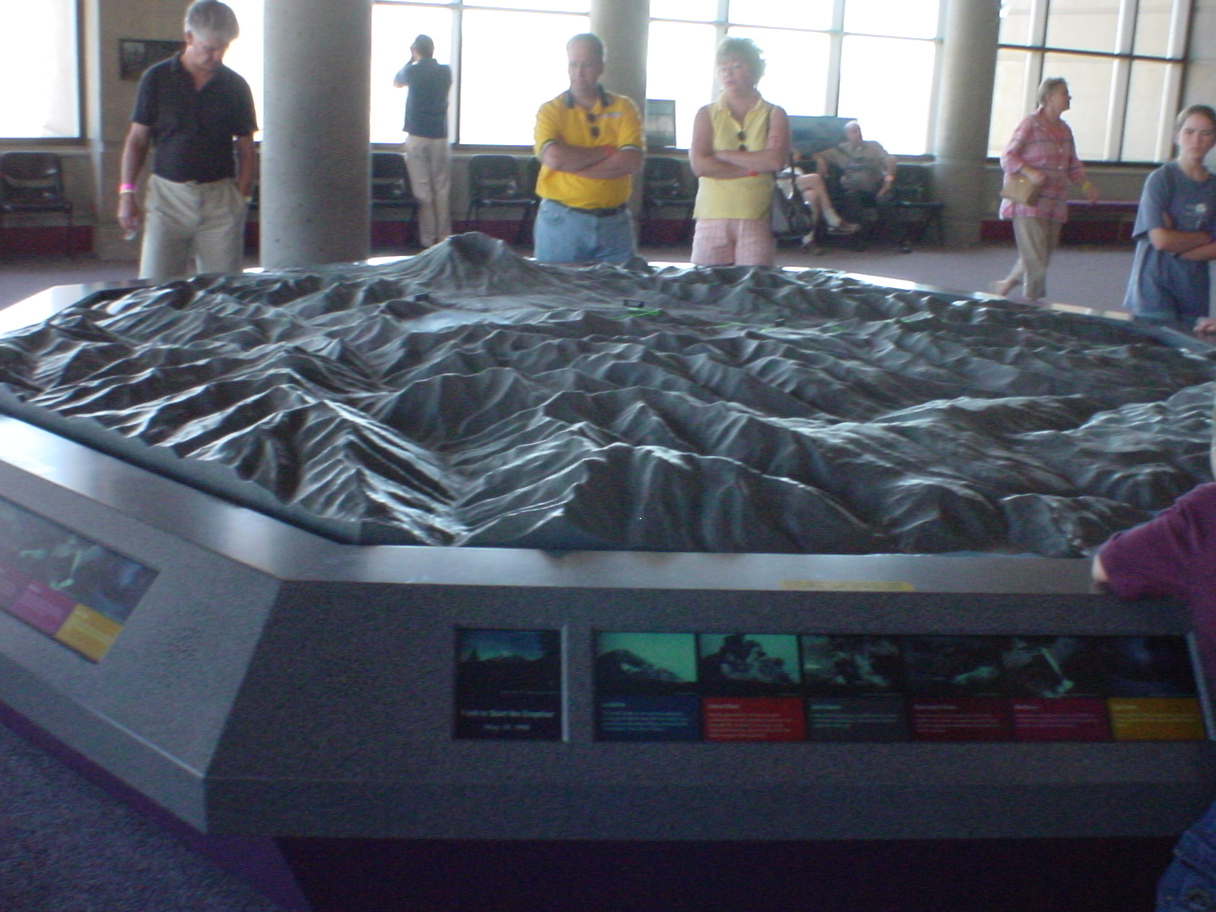 Model of area in visitor center