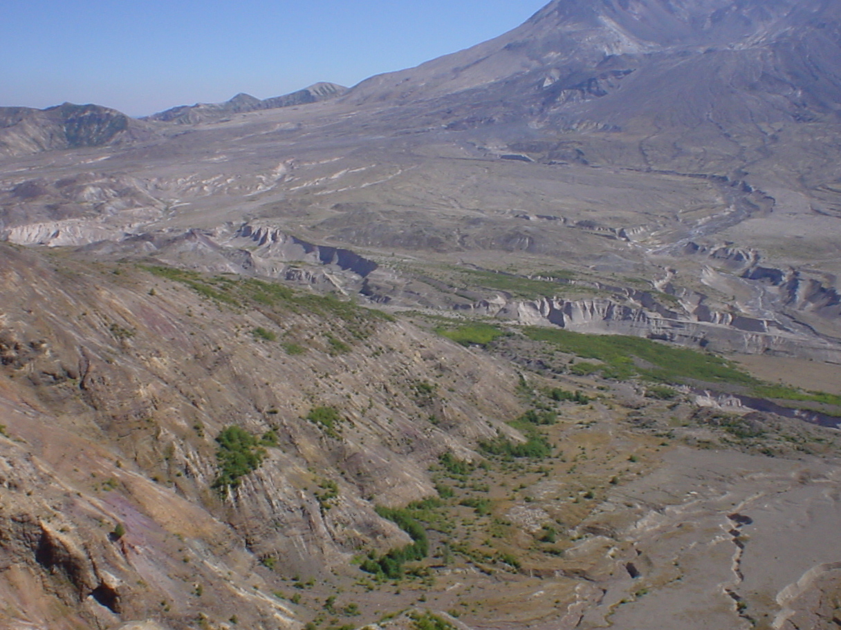 Valley below Mt St Helens