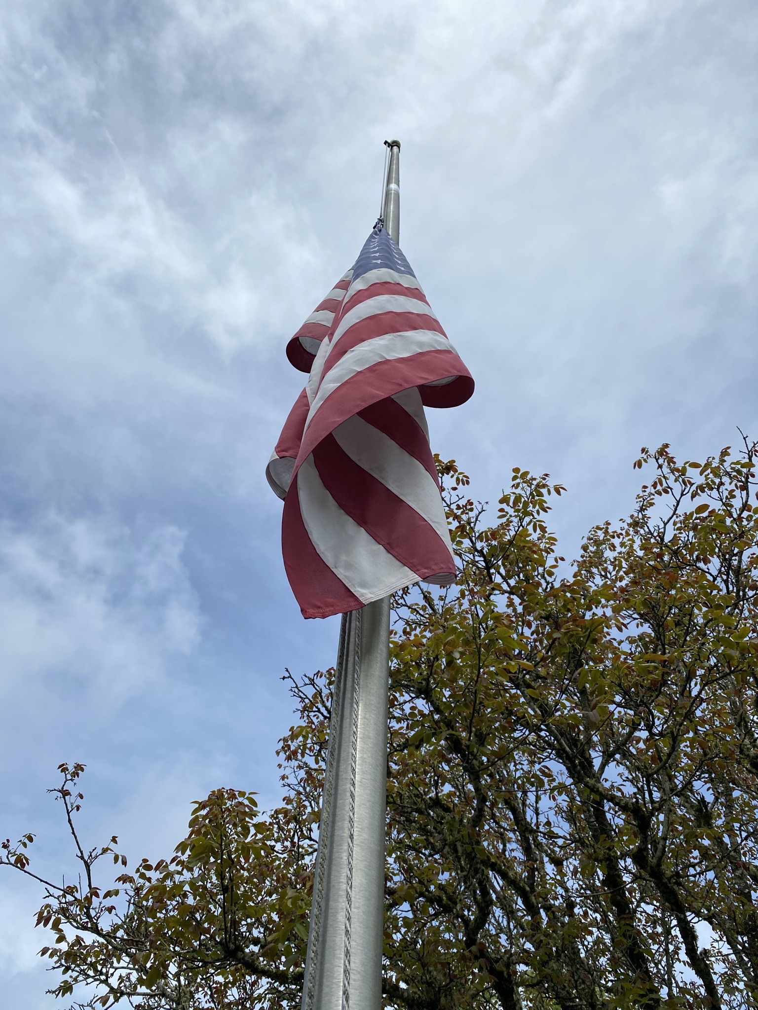 Flag at half staff