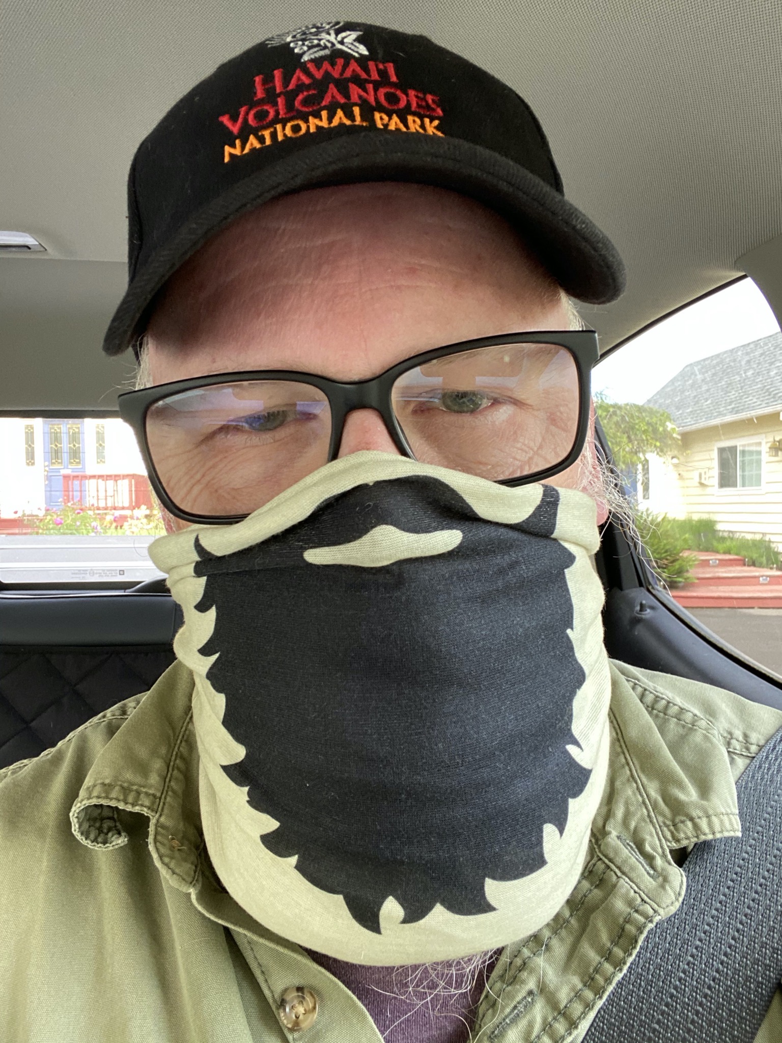 David with mask