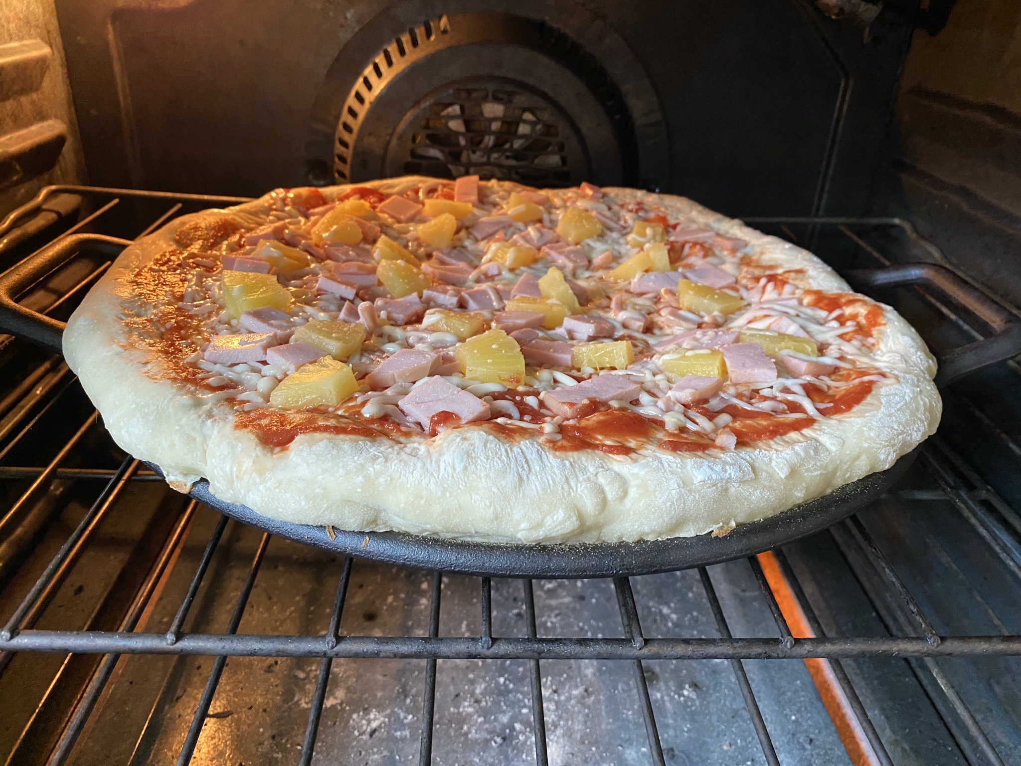 In the oven