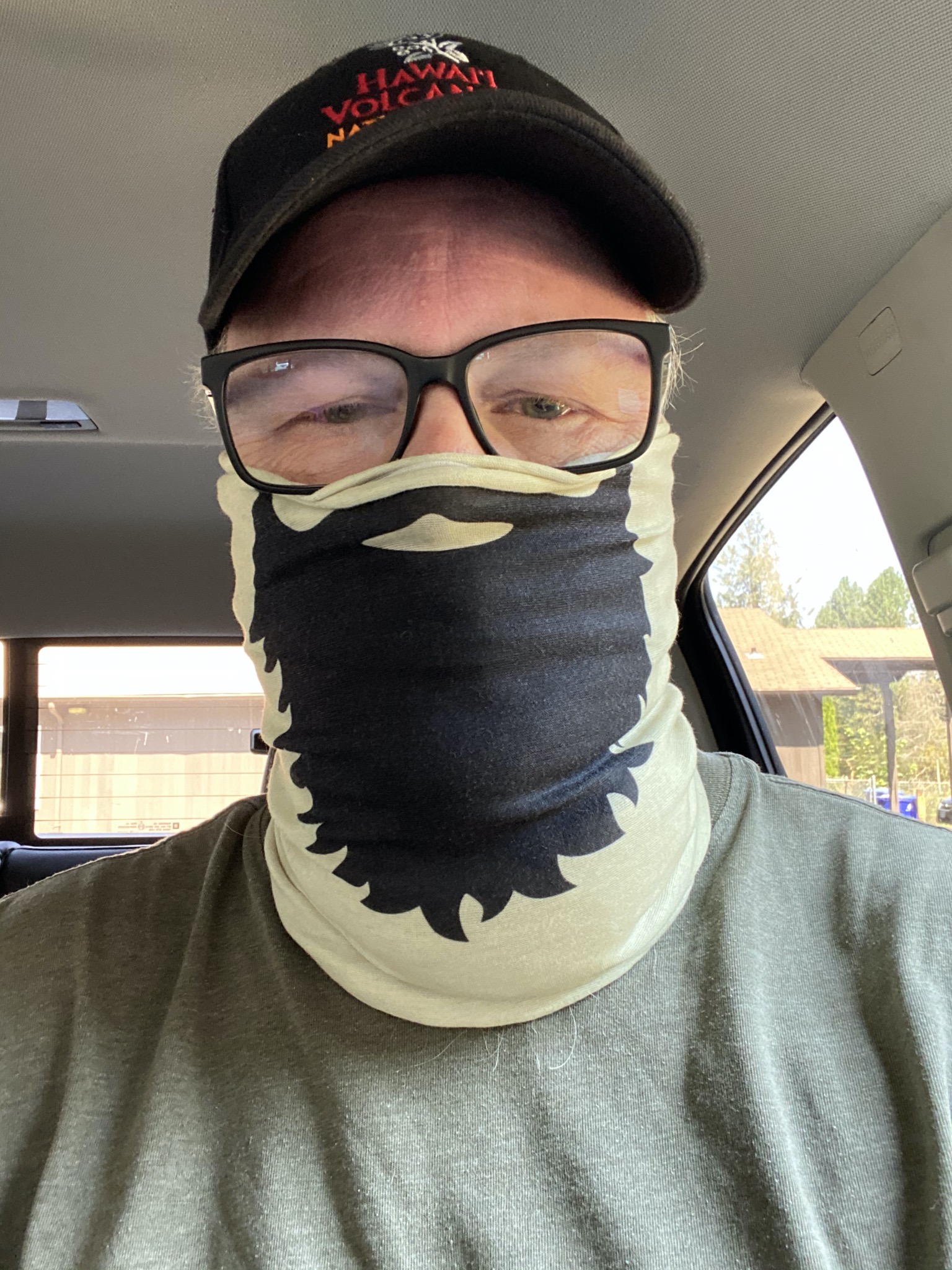 David with a beard mask