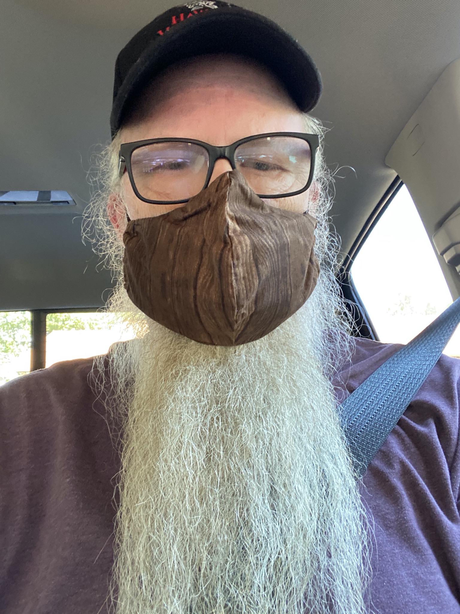 David with a mask