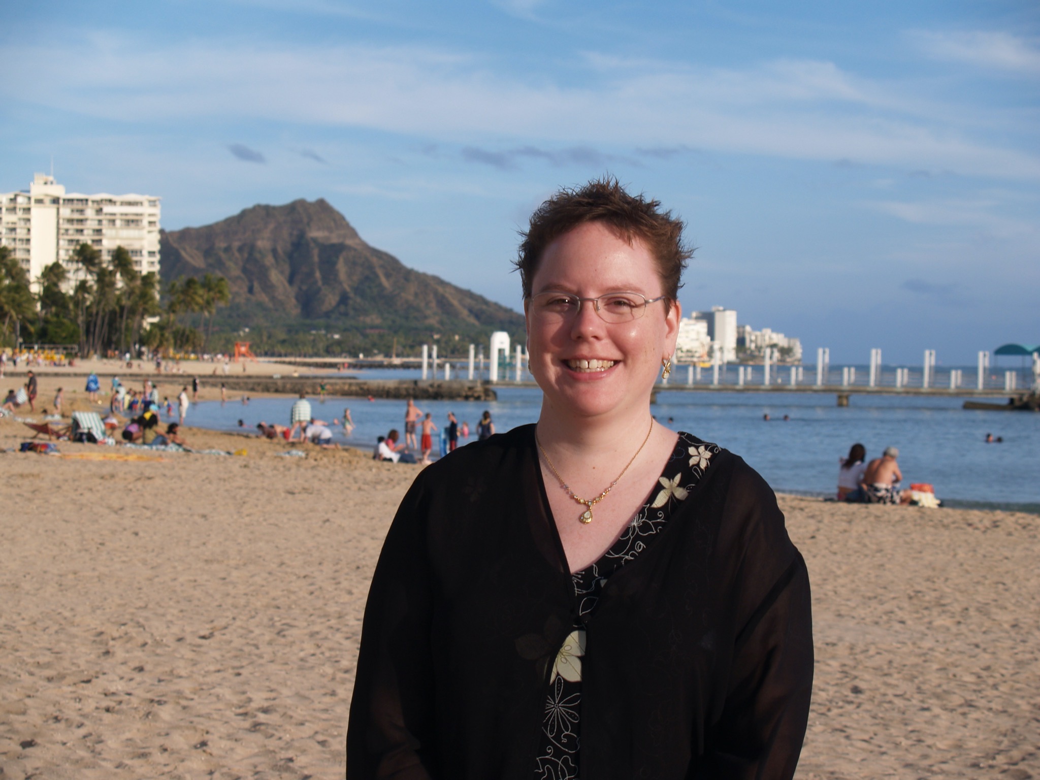 Jenn on the beach