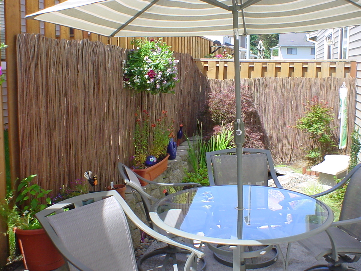 Townhouse backyard