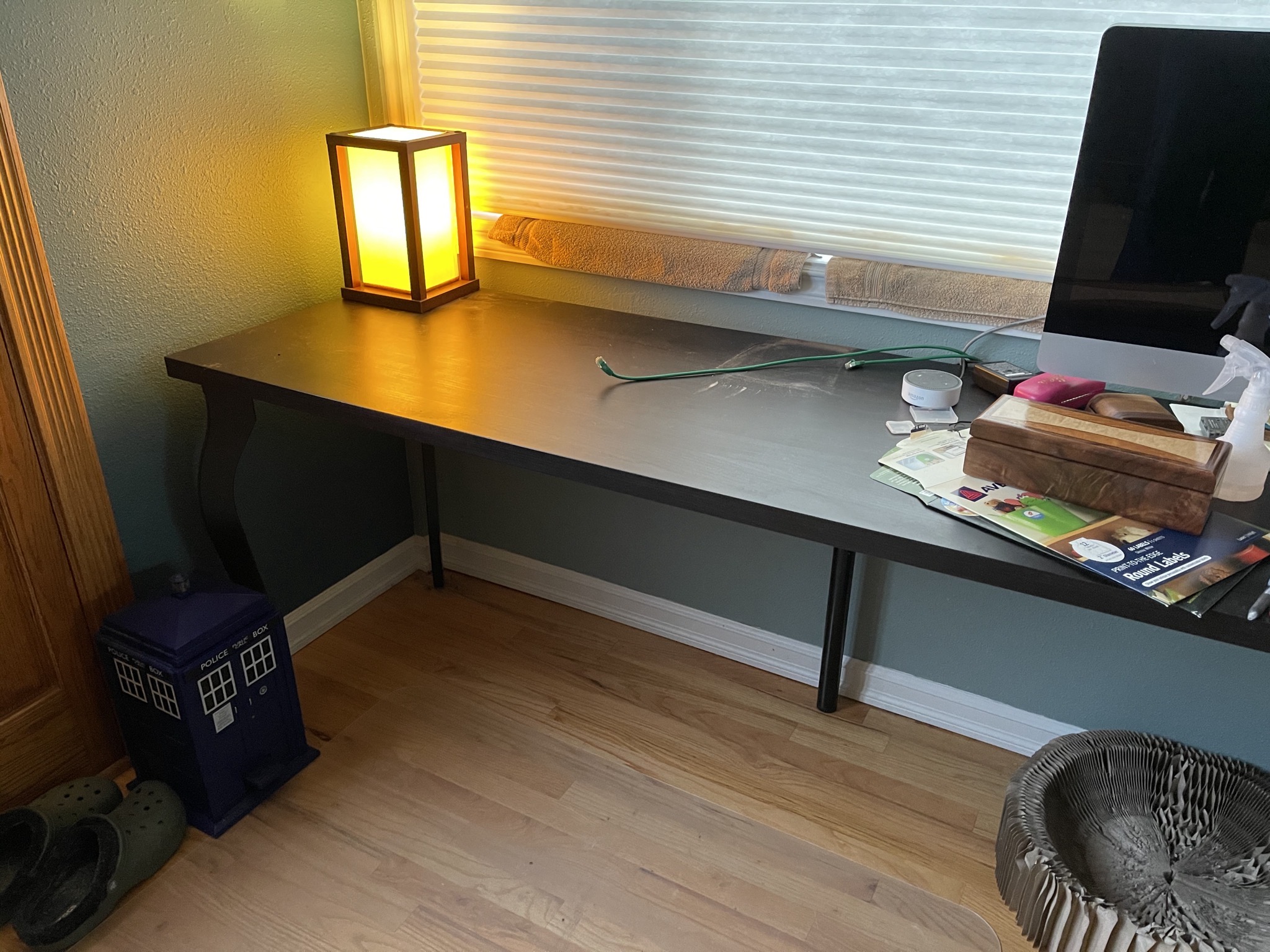 Downstairs desk