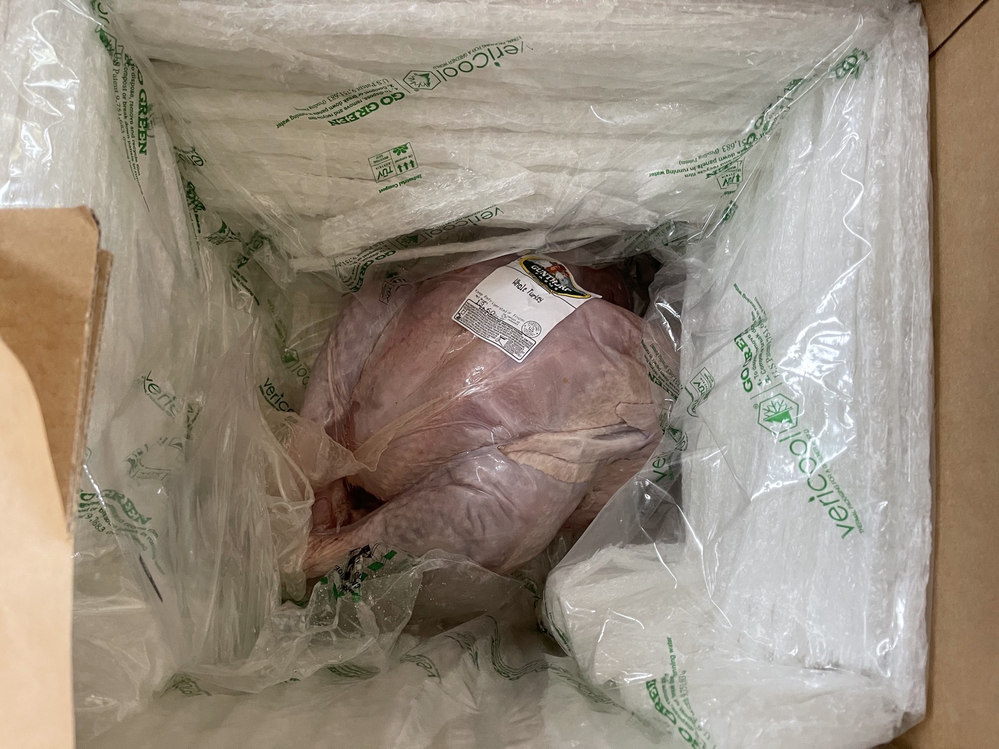 Turkey in box