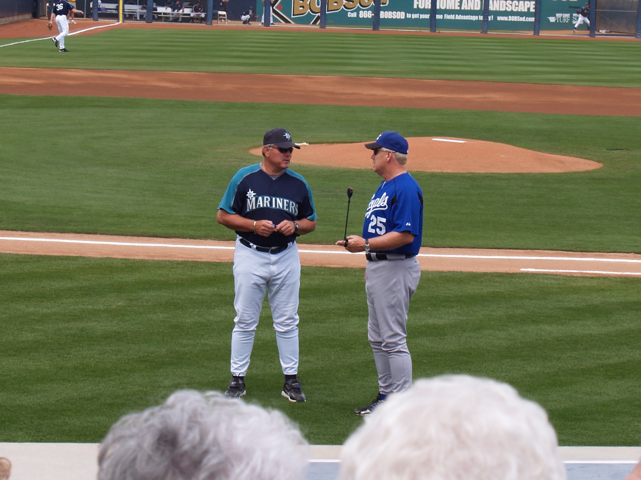 Managers chatting