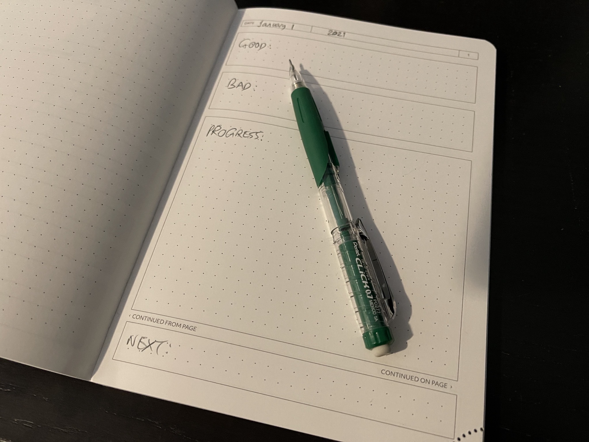 Journal page